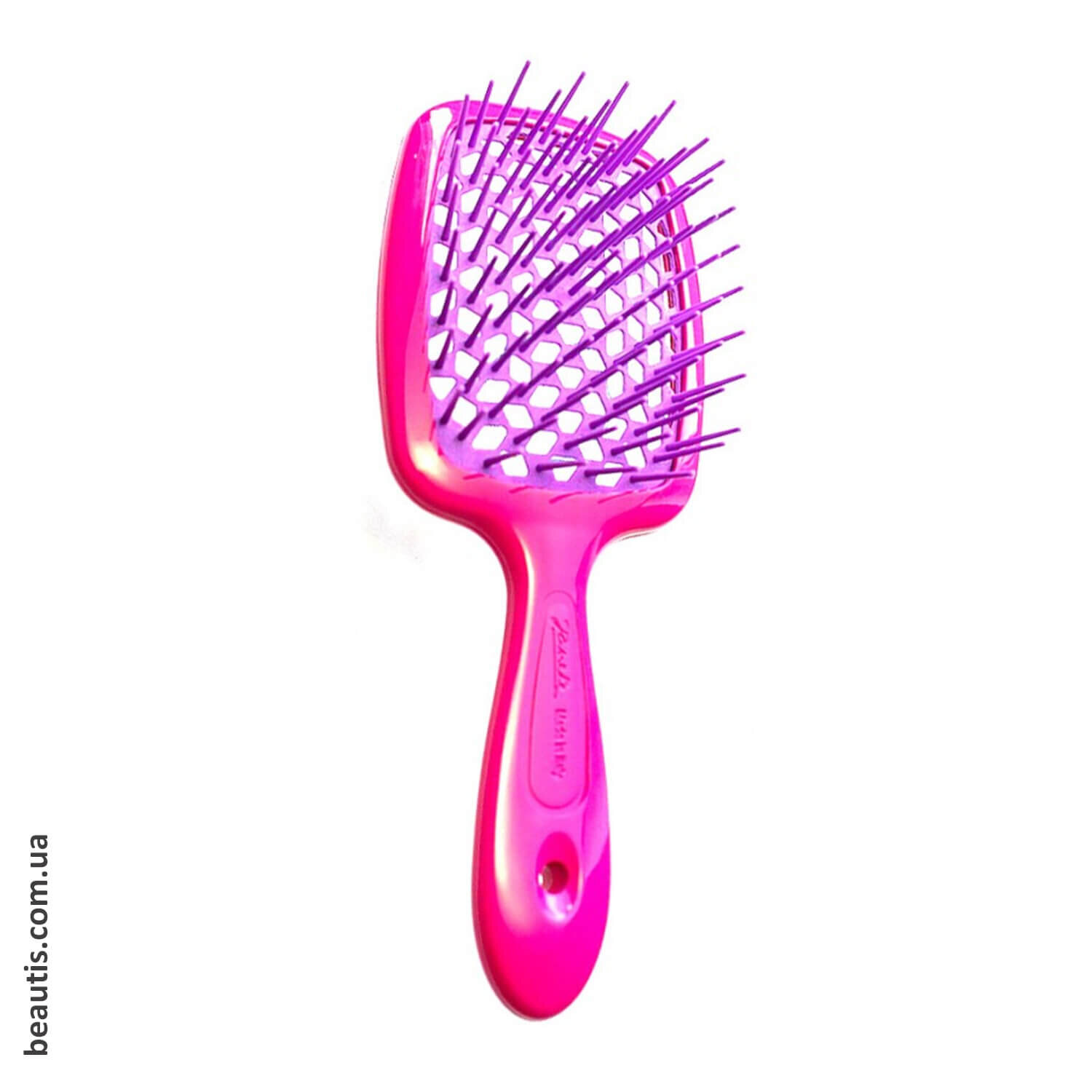 Расческа малиновый и фуксия Janeke Superbrush Standart Raspberry And Purple