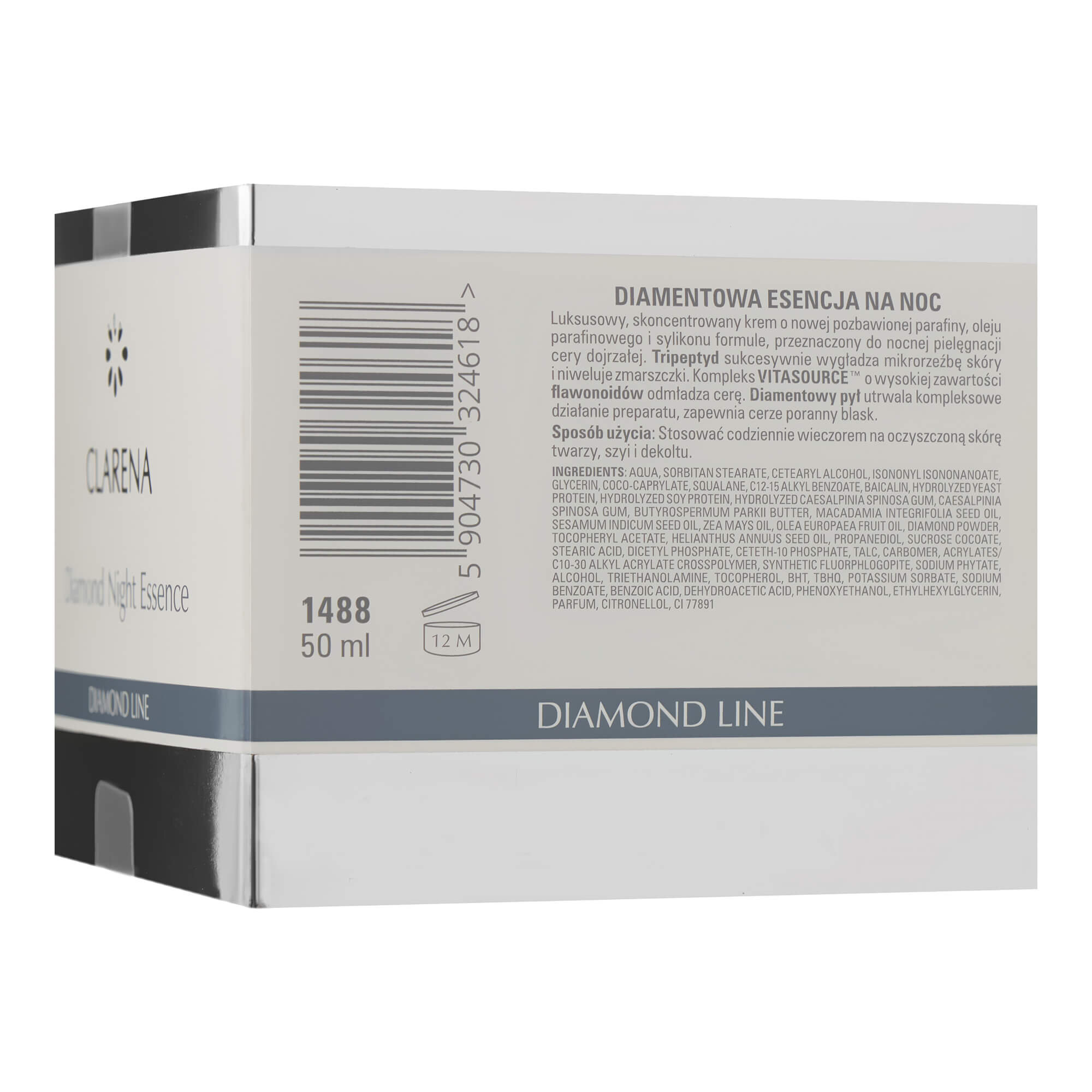 Алмазная ночная эссенция-крем Clarena Anti Age De LUX Line Diamond Night Essence