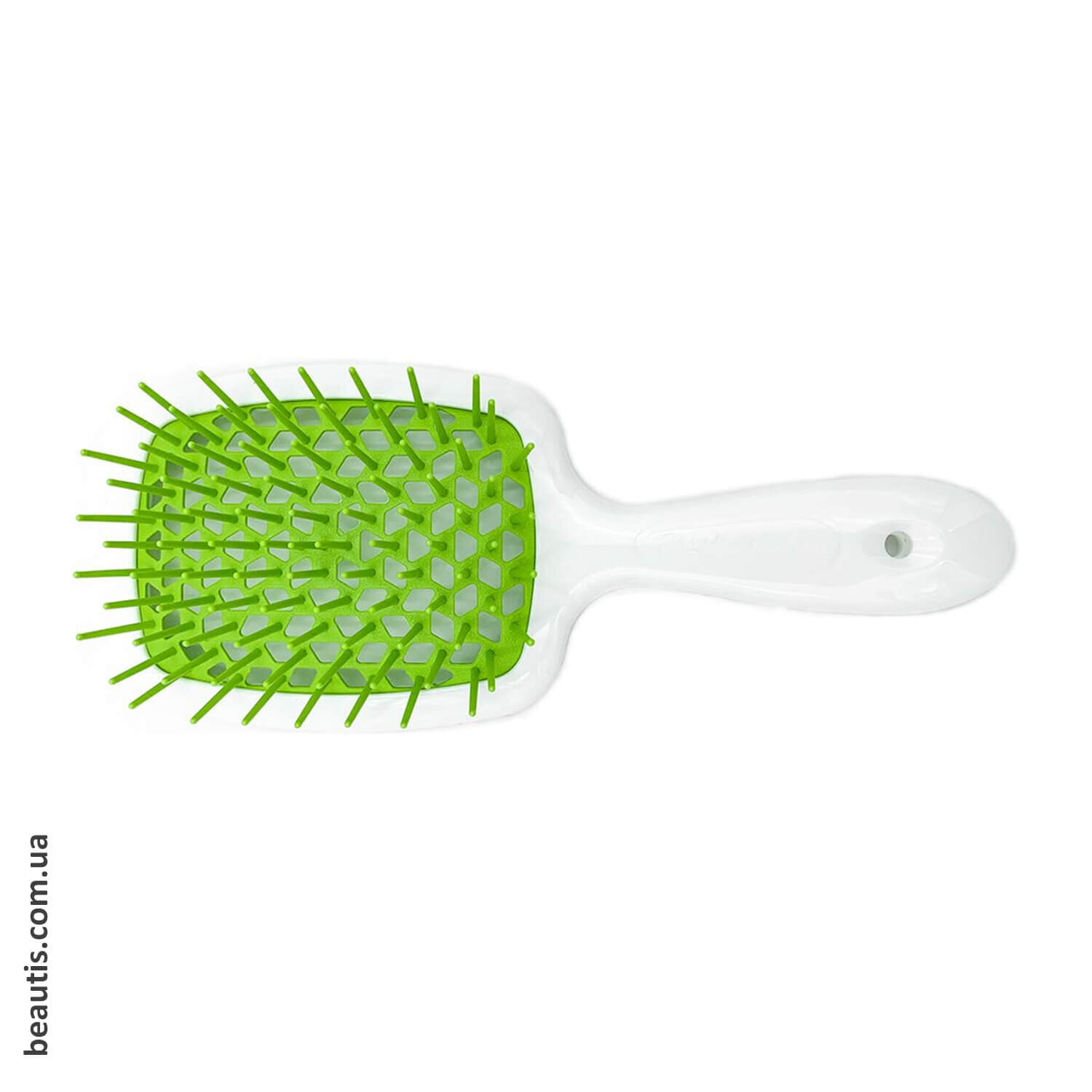 Гребінець білий із зеленим Janeke Superbrush Standart White & Green