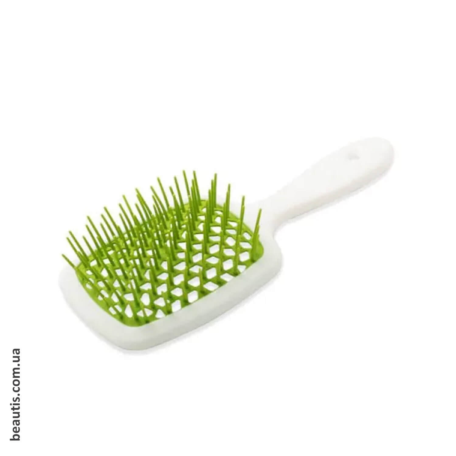 Гребінець білий із зеленим Janeke Superbrush Standart White & Green