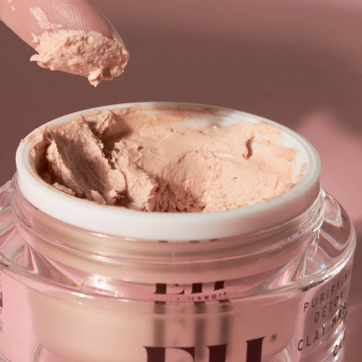 Маска для лица с розовой глиной с полотенцем Emma Hardie Purifying Pink Clay Detox Mask with cloth