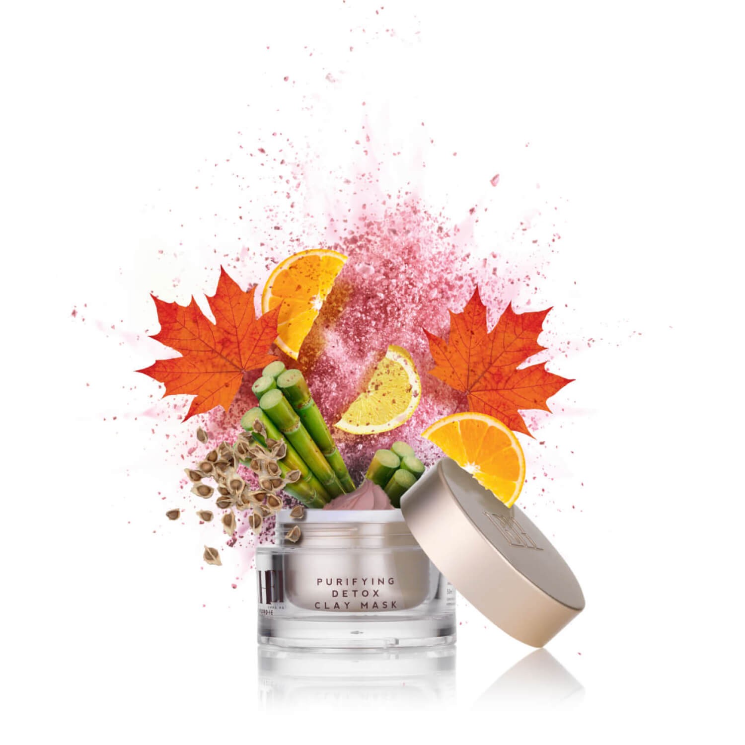 Маска для лица с розовой глиной с полотенцем Emma Hardie Purifying Pink Clay Detox Mask with cloth