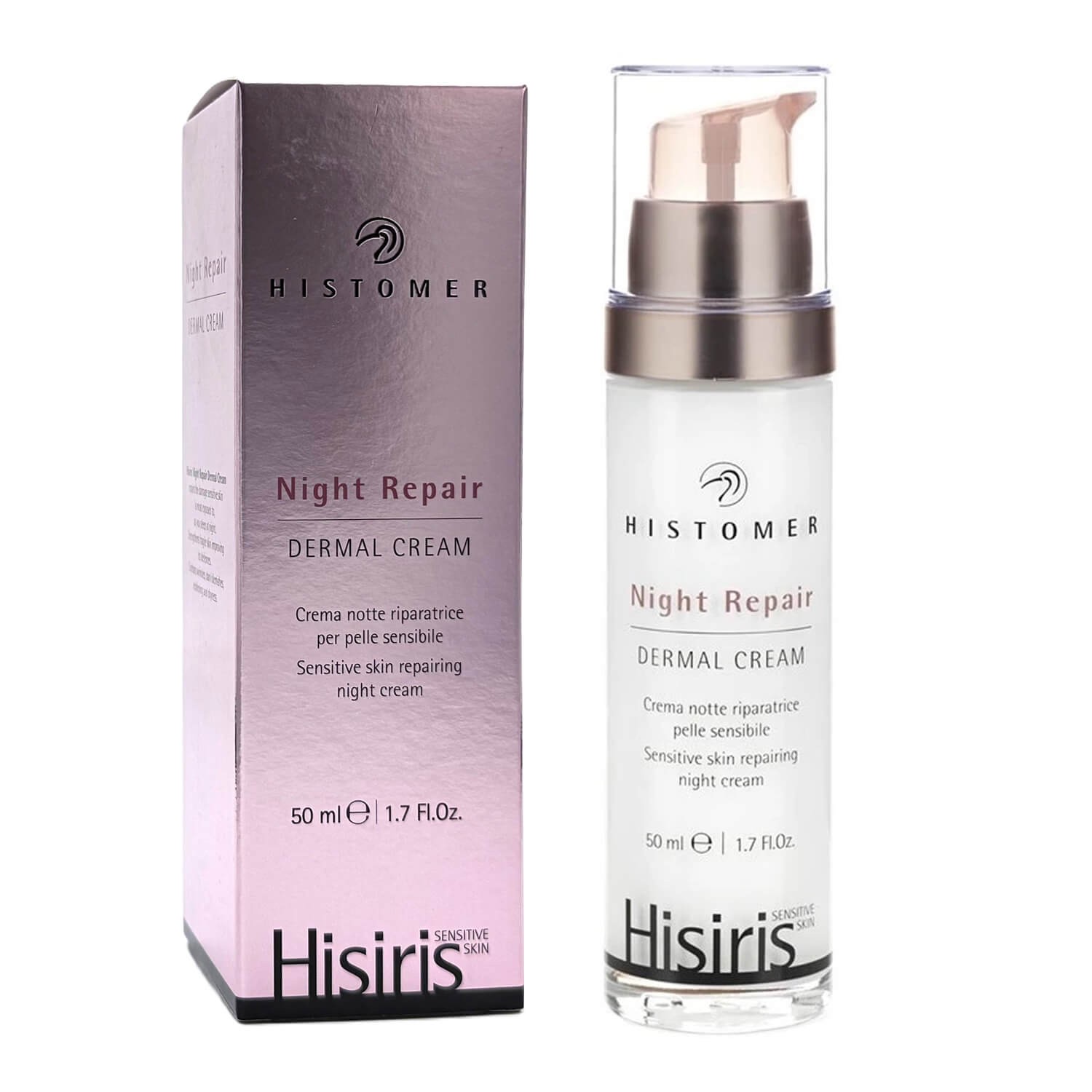 Крем ночной восстанавливающий для чувствительной кожи Histomer Hisiris Night Repair Dermal Cream
