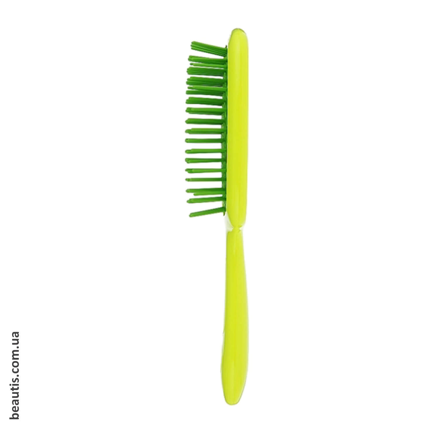 Расческа желтая с зеленым Janeke Superbrush Standart Yellow 