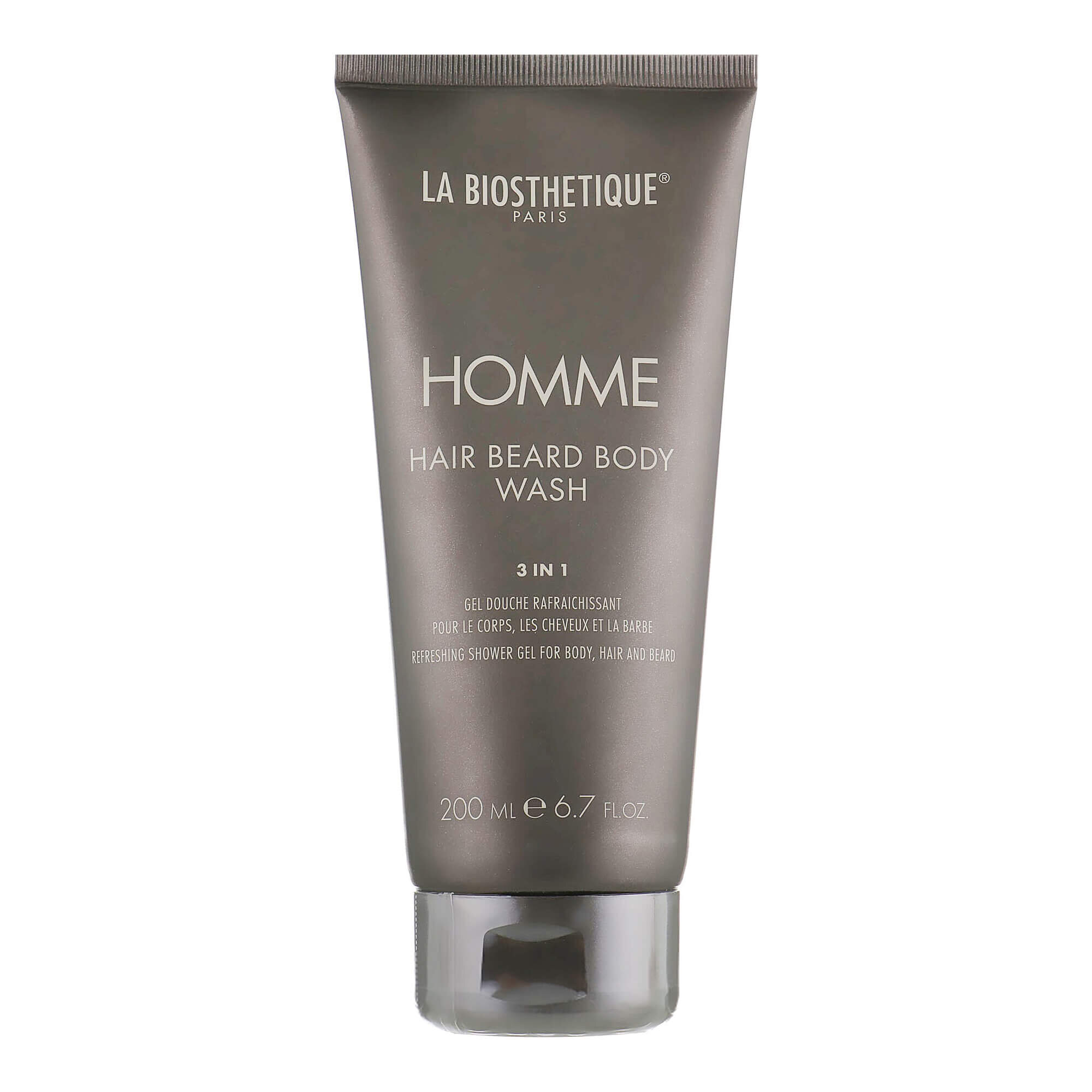 Гель для тела, волос и бороды La Biosthetique Homme Hair Beard Body Wash