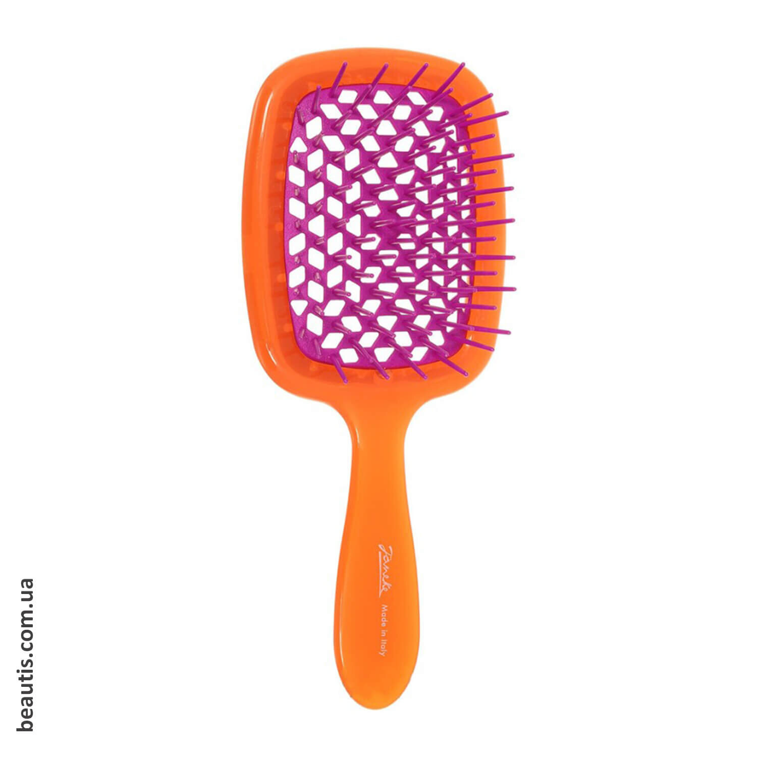 Расческа Janeke Superbrush Standart Coral Pink (кораллово-розовая)
