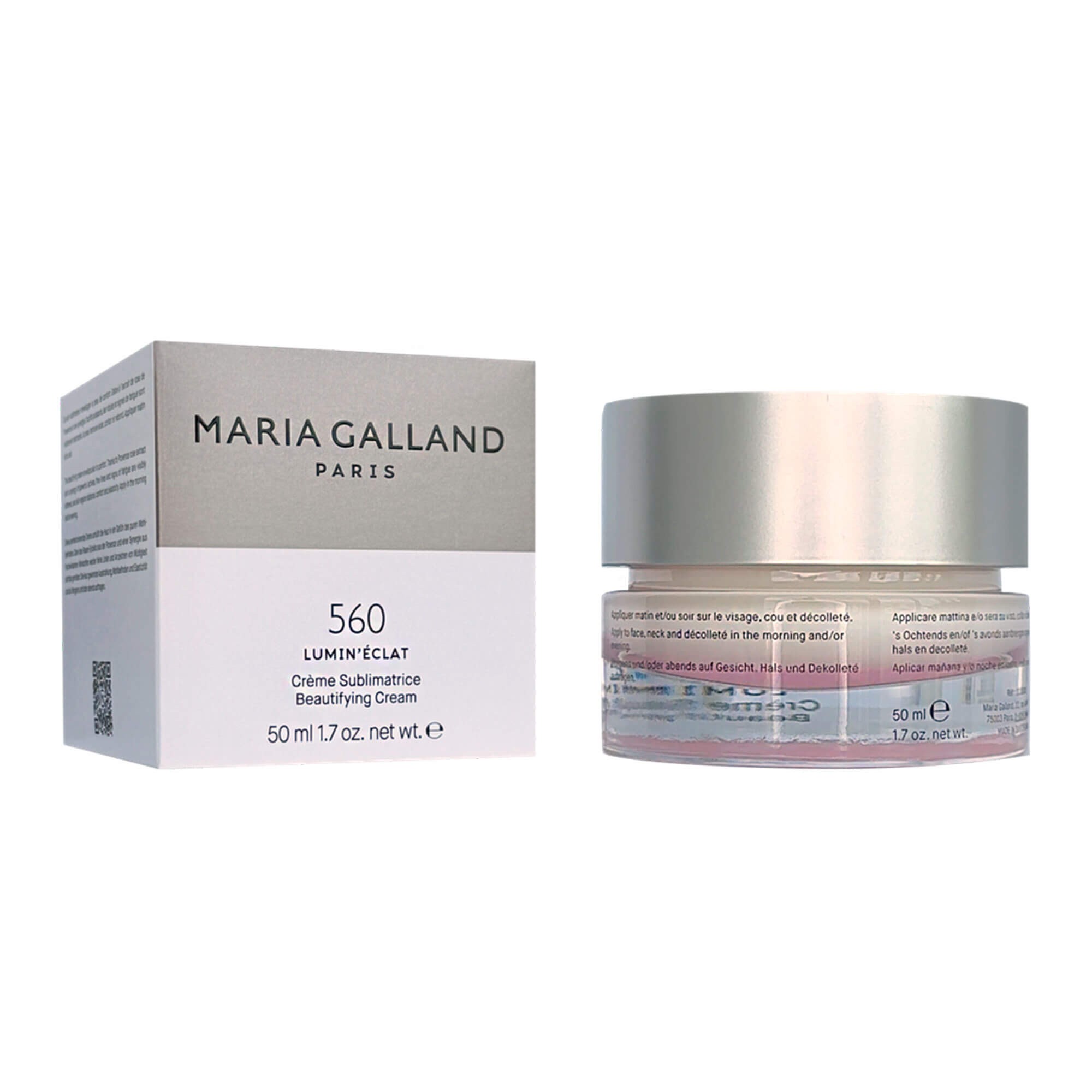 Зволожувальний пробіотичний крем для сяйва шкіри Maria Galland 560 Lumin’Éclat Beutifying Cream