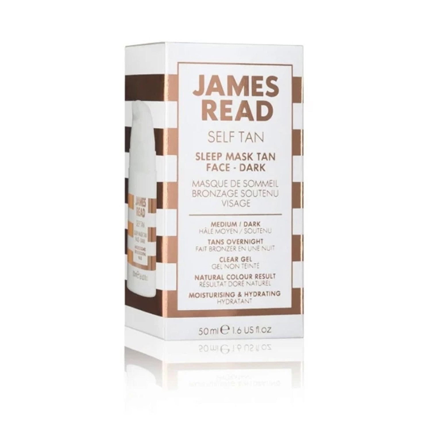 Ночная маска для лица с эффектом загара James Read Sleep Mask Tan Face Dark