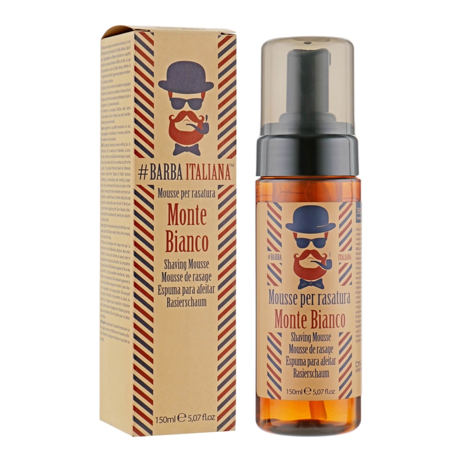 Піна-мус для гоління Barba Italiana Shaving Mousse Monte Bianco