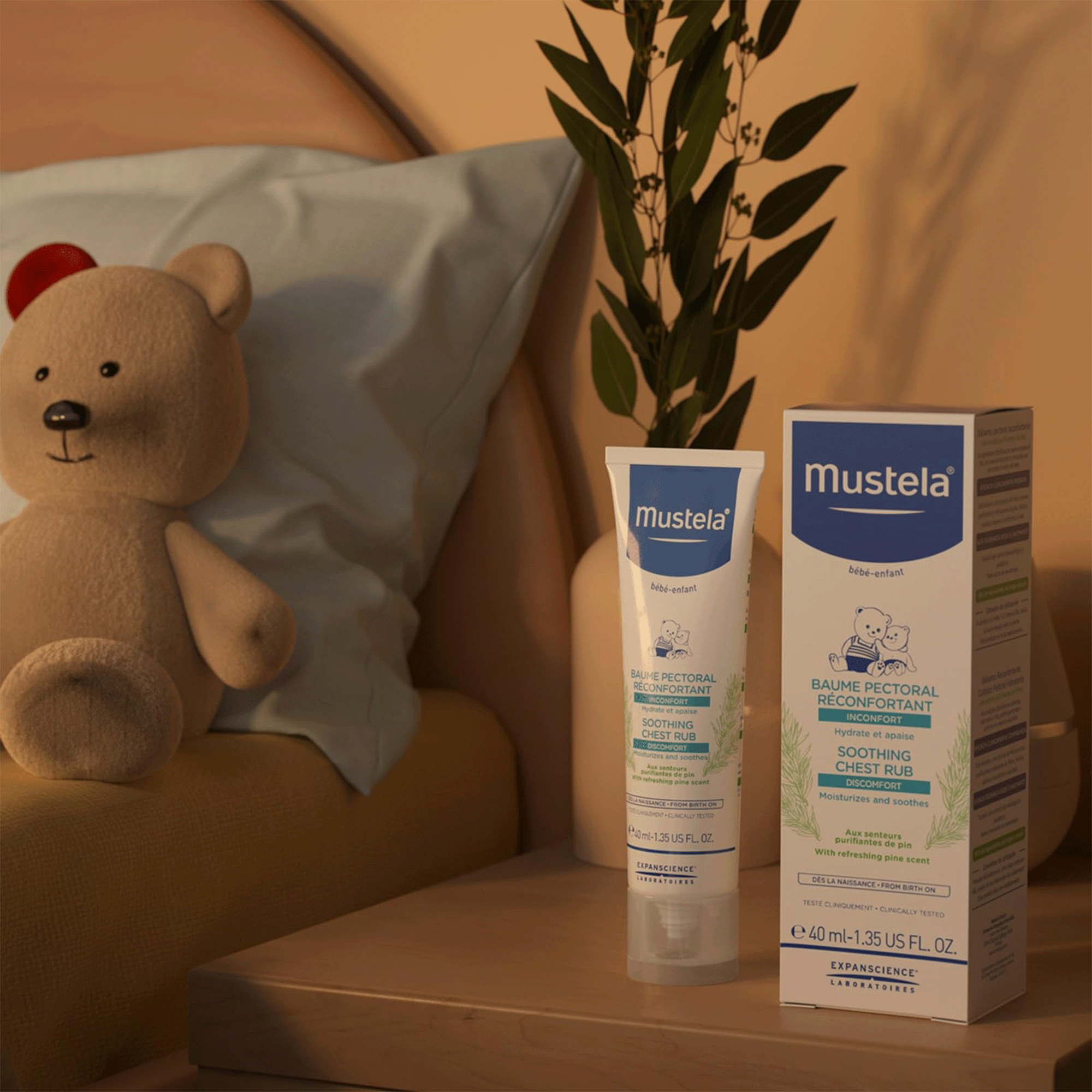 Успокаивающий бальзам для тела Mustela Soothing Chest Rub