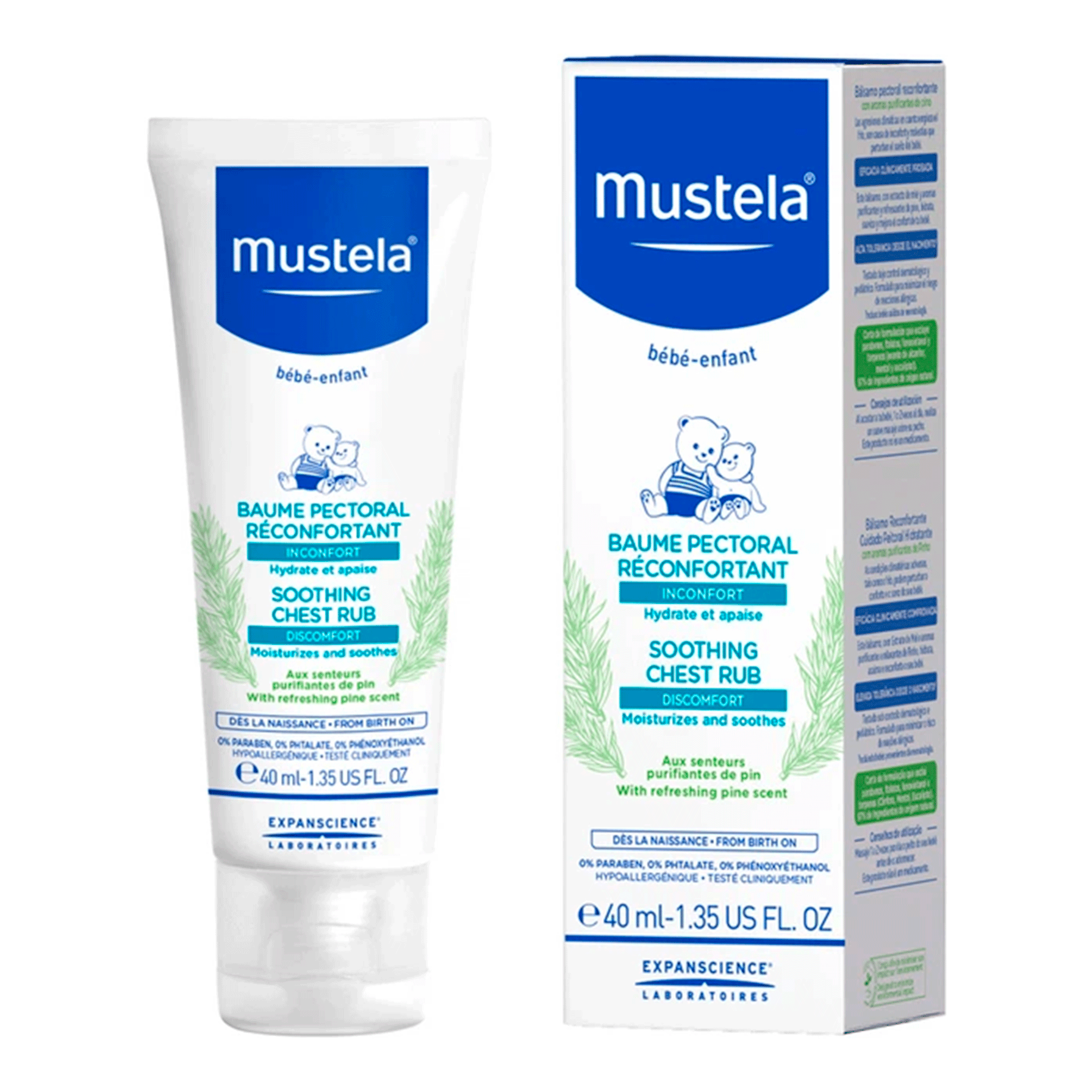 Успокаивающий бальзам для тела Mustela Soothing Chest Rub
