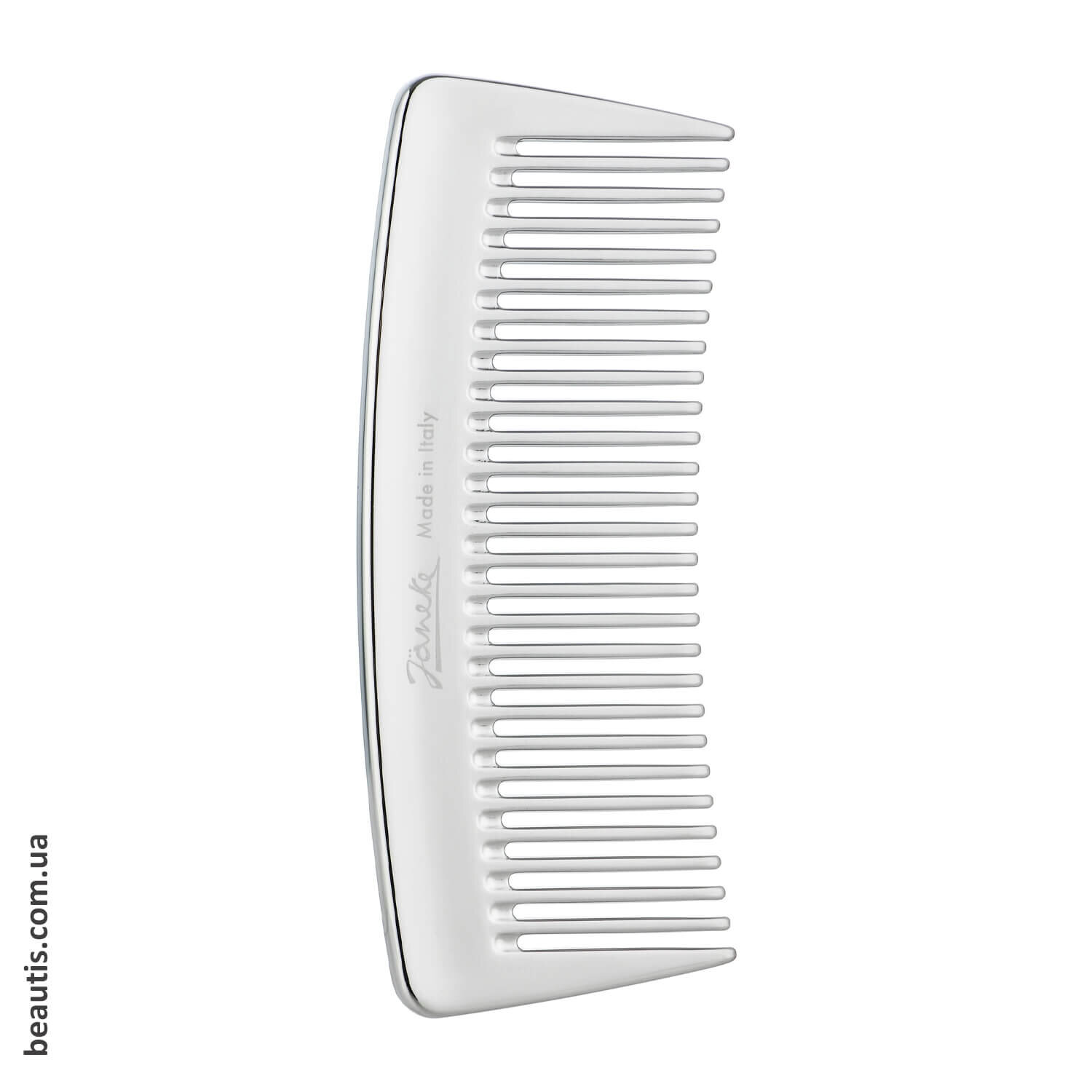 Профессиональный серебряный гребень Janeke Wide-Teeth Styling Comb