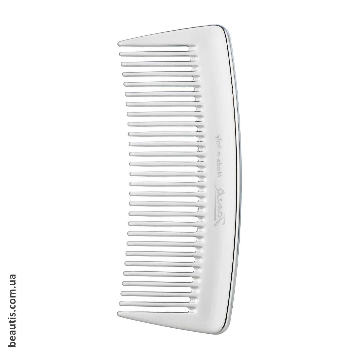 Профессиональный серебряный гребень Janeke Wide-Teeth Styling Comb