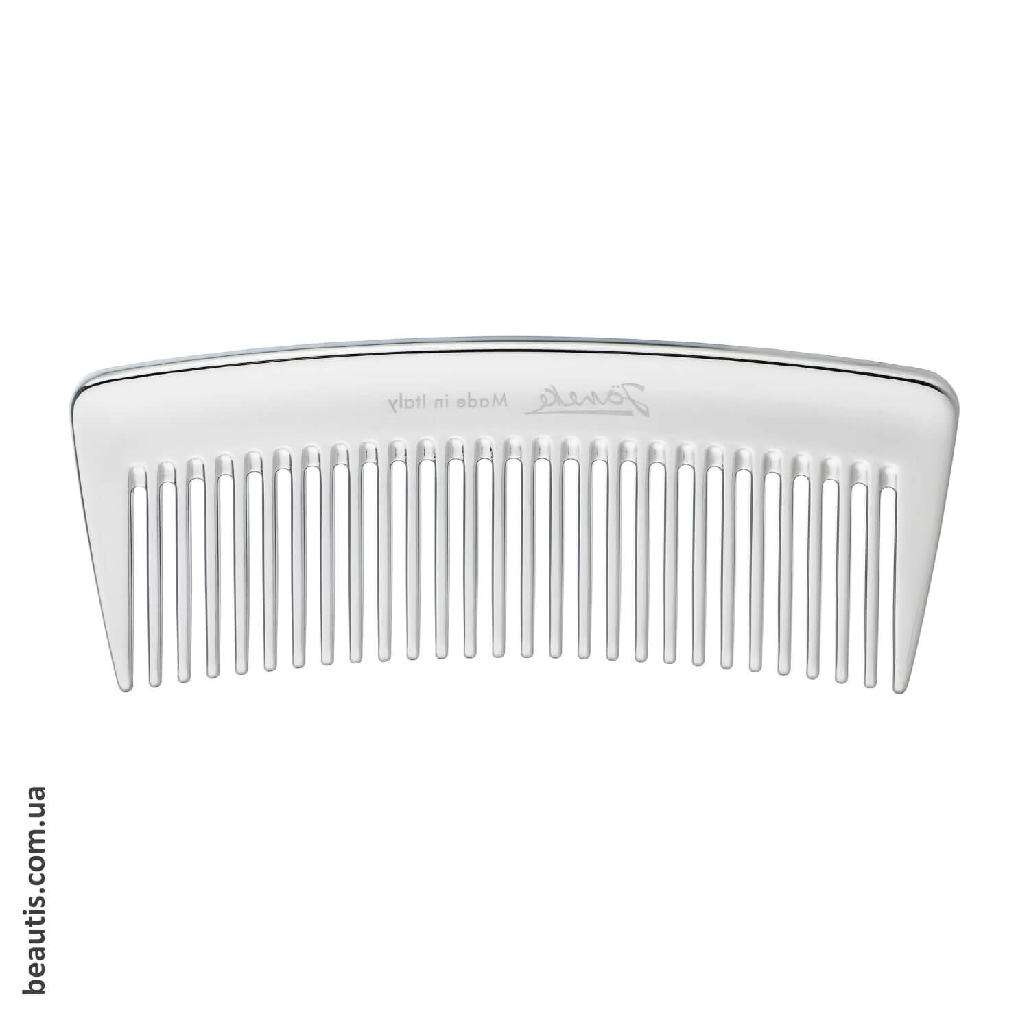 Профессиональный серебряный гребень Janeke Wide-Teeth Styling Comb