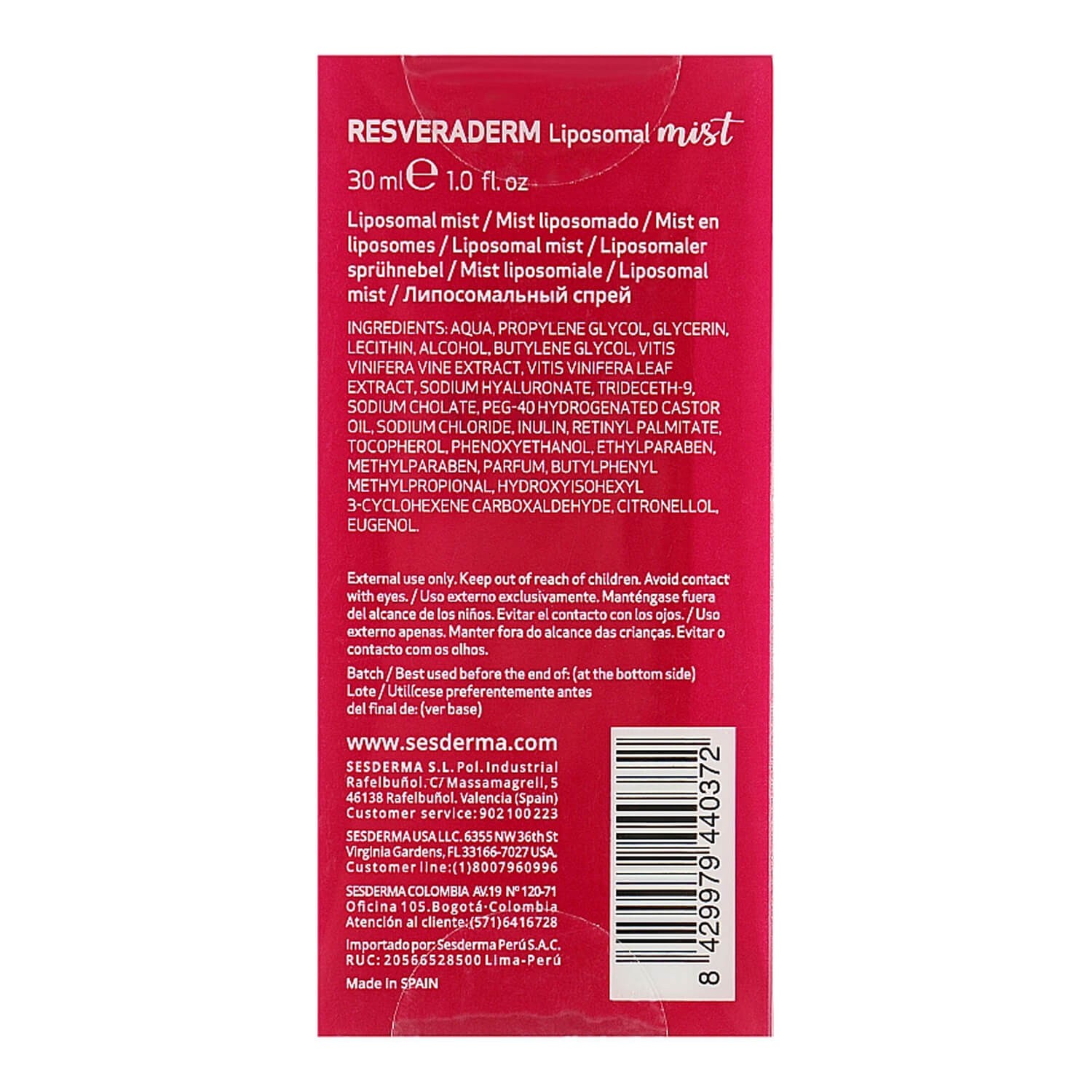 Sesderma Ferulac Liposomal Mist Киев