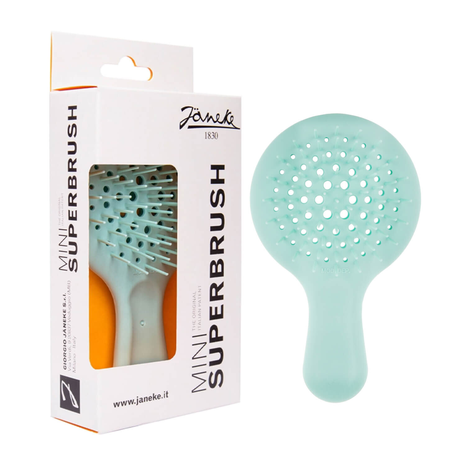 Міні гребінець ніжно блакитний Janeke MINI Superbrush Tiffany