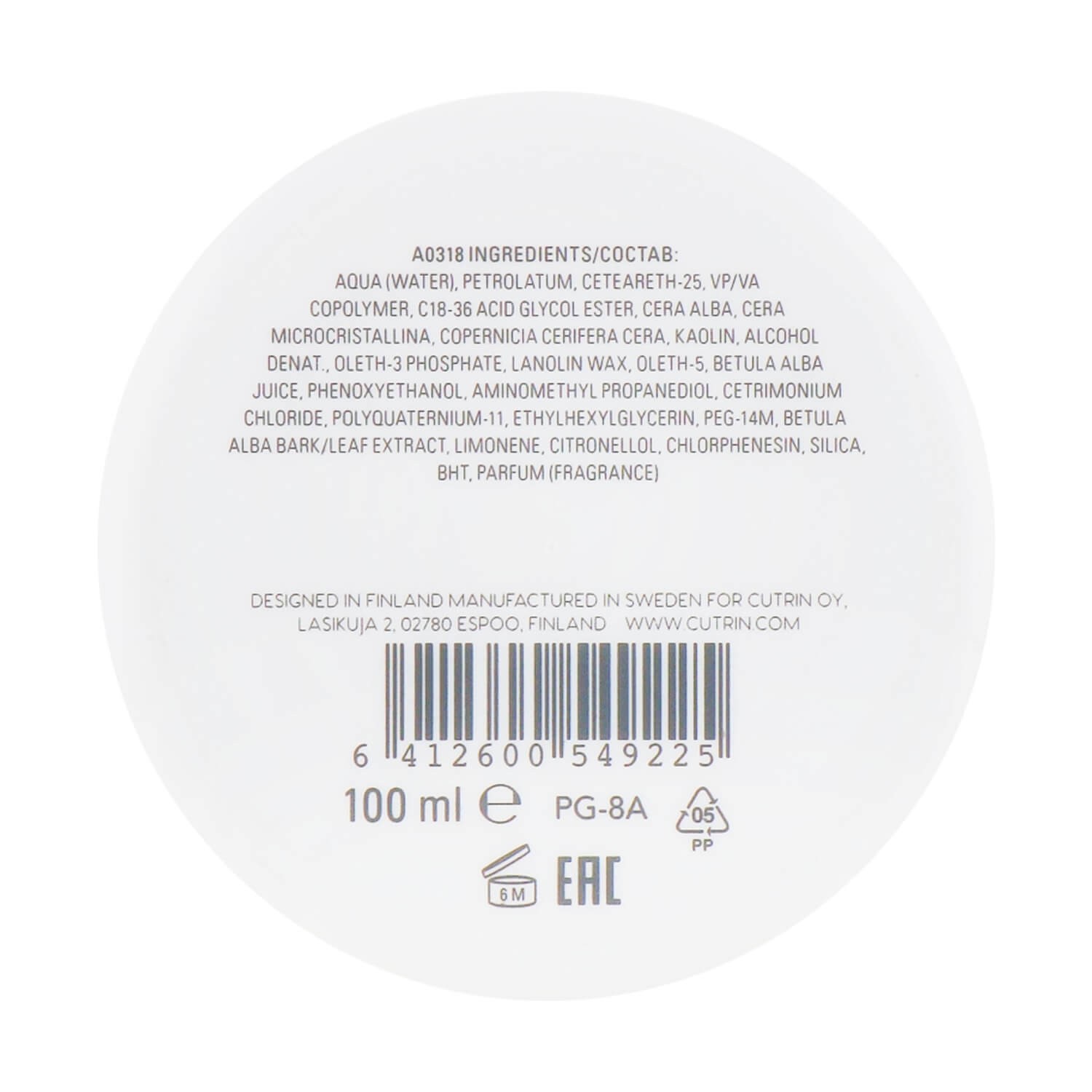 cutrin muoto strong sculpting wax купить