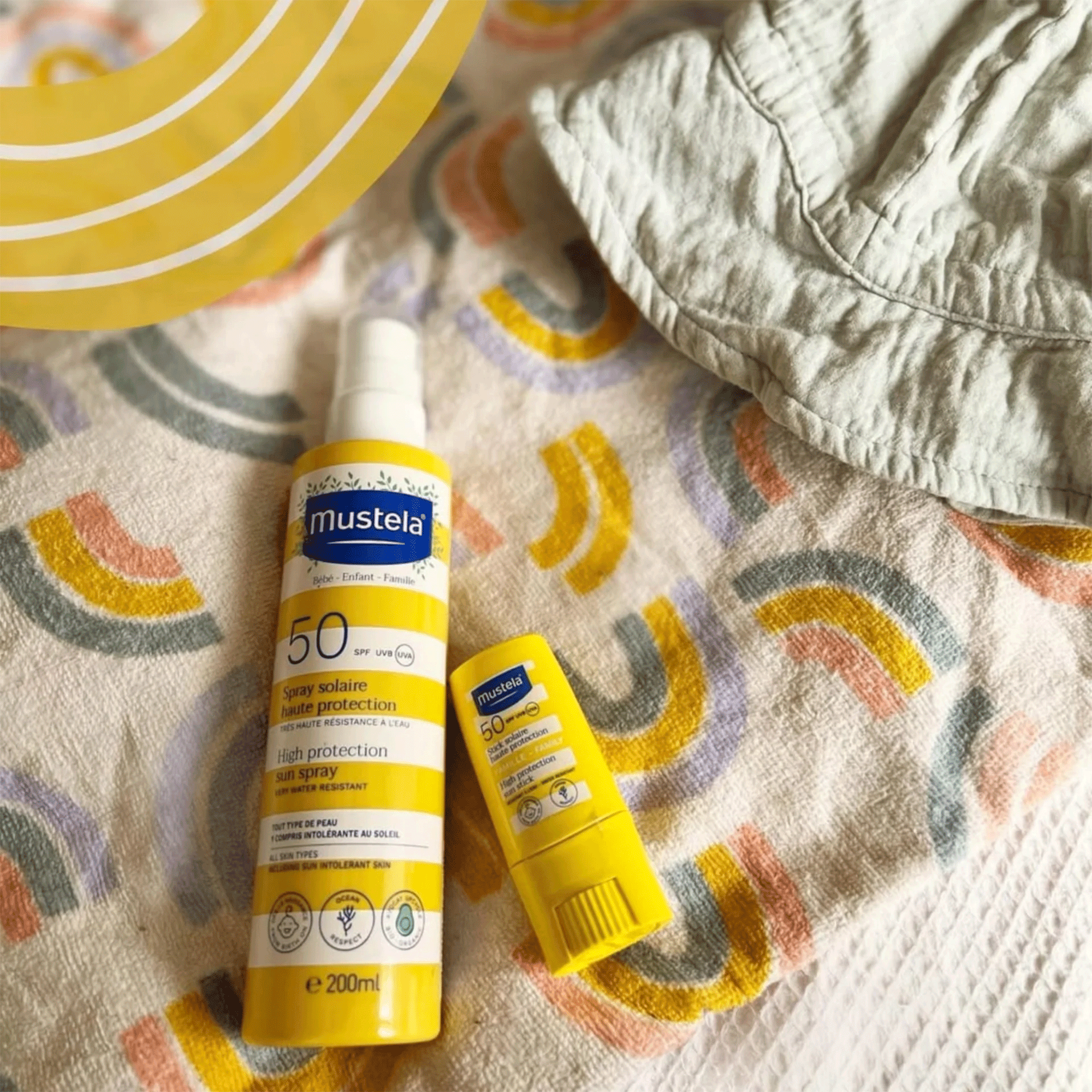 Солнцезащитный спрей Mustela High protection Sun spray SPF50+