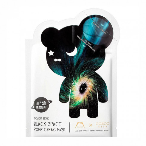 Маска для лица The OOZOO Bear Black Space Pore Caring Mask