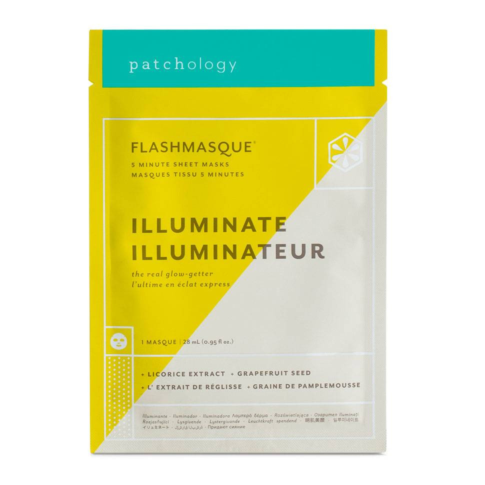 Маска для сияния кожи Patchology FlashMasque® Illuminate 5 Minute Sheet Mask