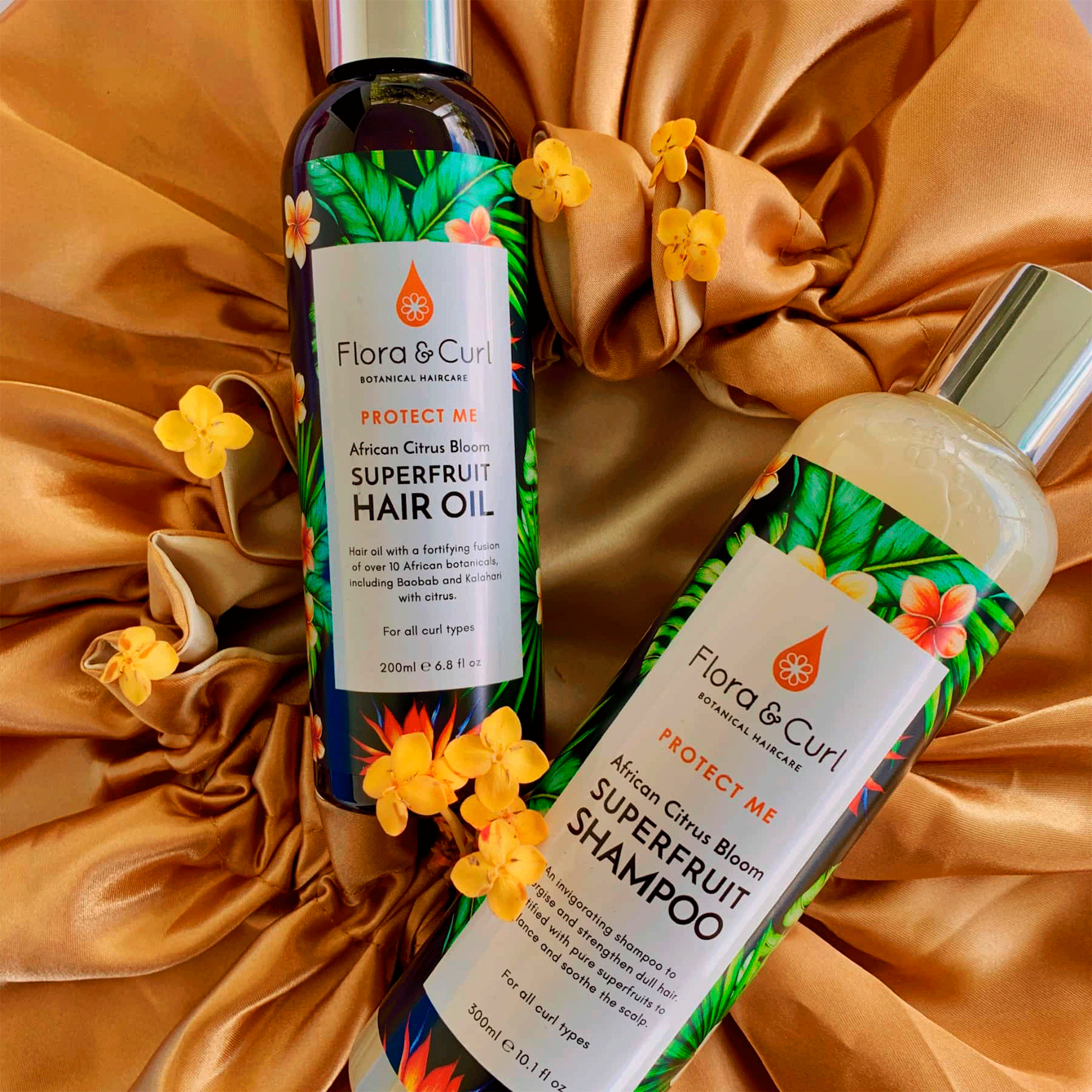 Олія для волосся Flora Curl Protect Me African Citrus Superfruit Hair Oil