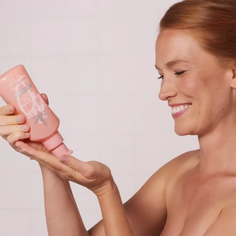 Гель для душу солодкий жасмин і троянда Hempz Sweet Jasmine & Rose Collagen Infused Herbal Foaming Body Wash