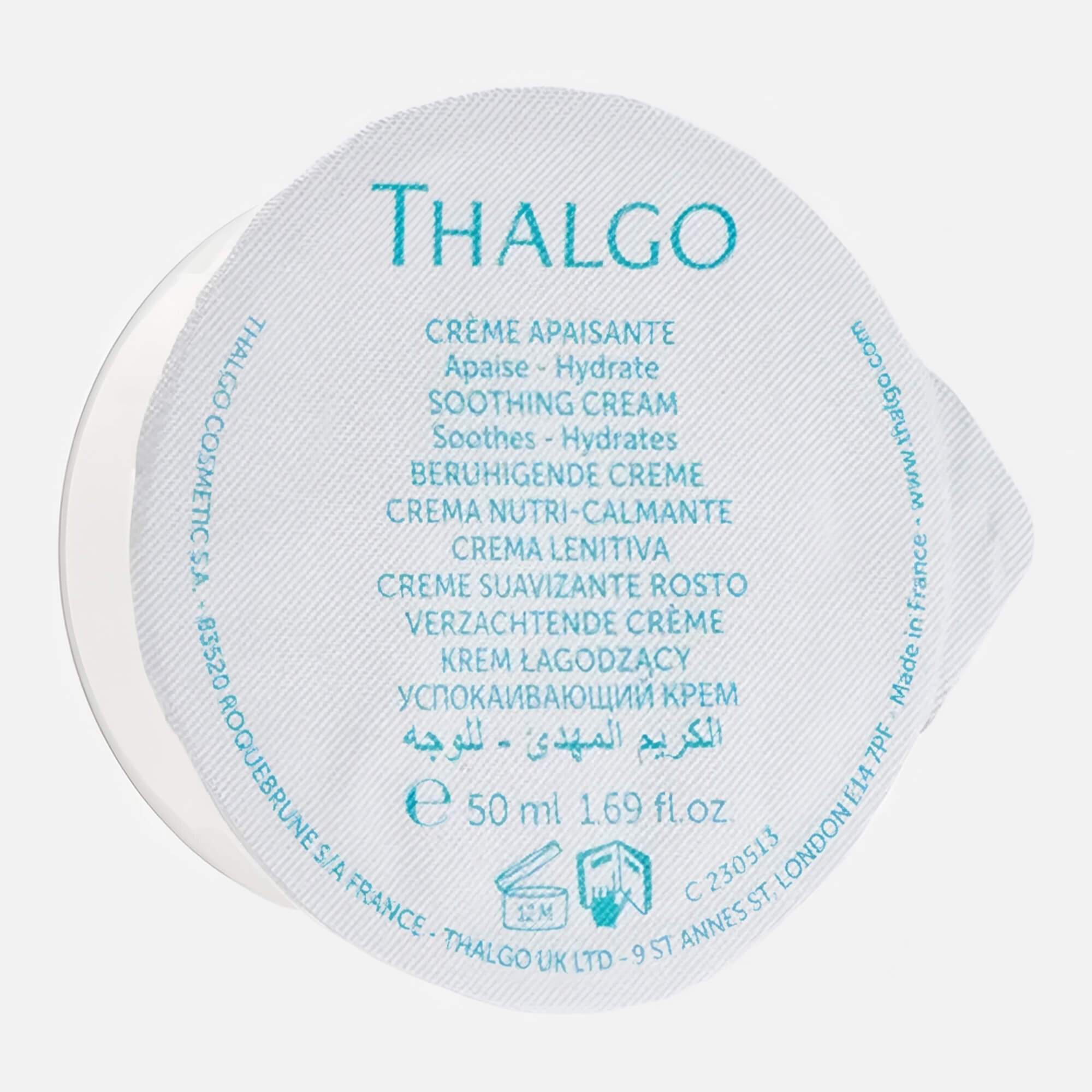 Успокаивающий крем против покраснения (сменный блок) Thalgo Cica Marine Soothing Cream (Refill)