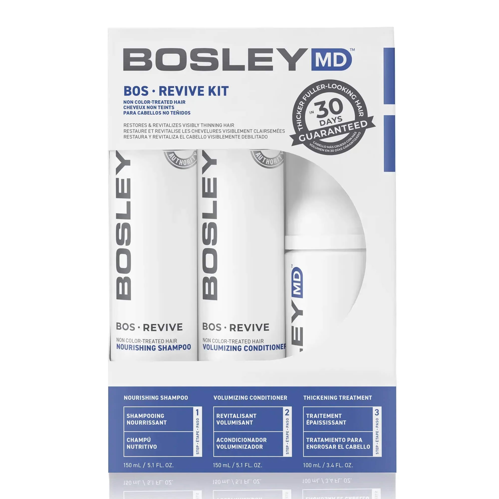 Bosley MD Набор для восстановления утонченных неокрашенных волос