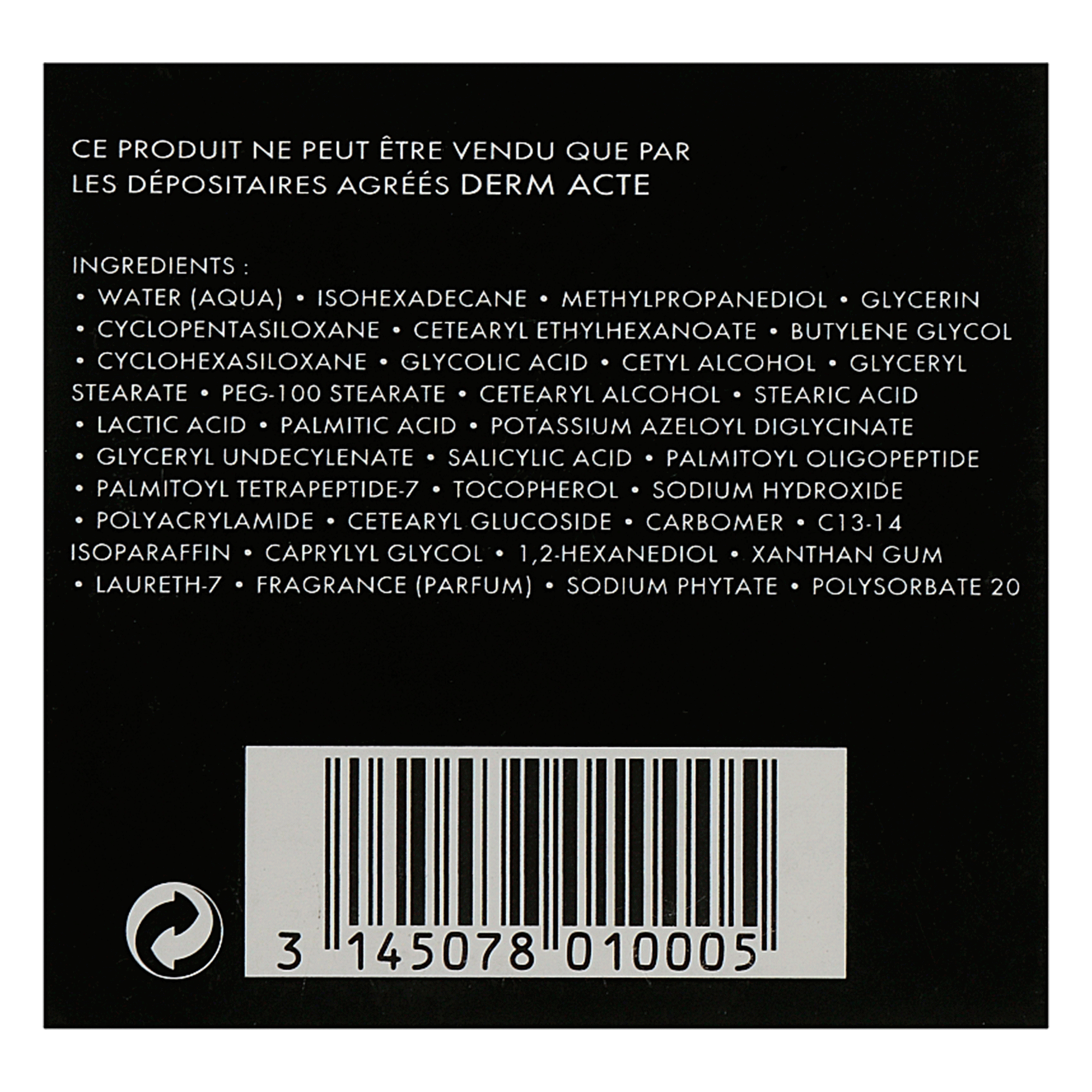 Ночной обновляющий крем-пилинг Academie Derm Acte Restorative Exfoliating Night Cream