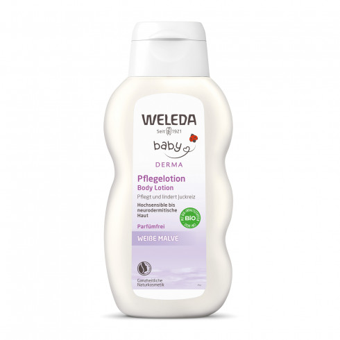 Дитяче молочко для тіла Мальва Weleda Weisse Malve Pflegelotion