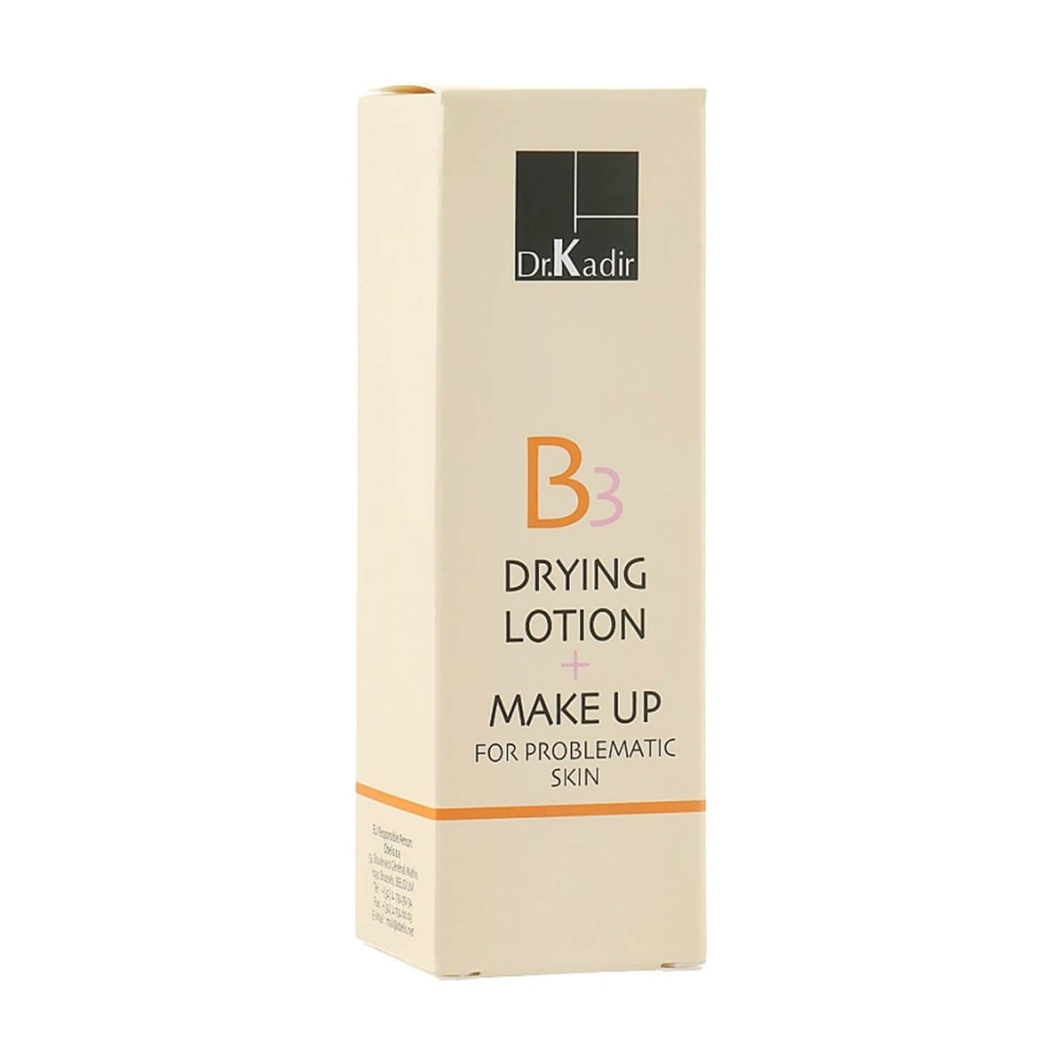 Тонирующая подсушивающая эмульсия для проблемной кожи Dr. Kadir B3-Drying Lotion+Make Up Problematic Skin 