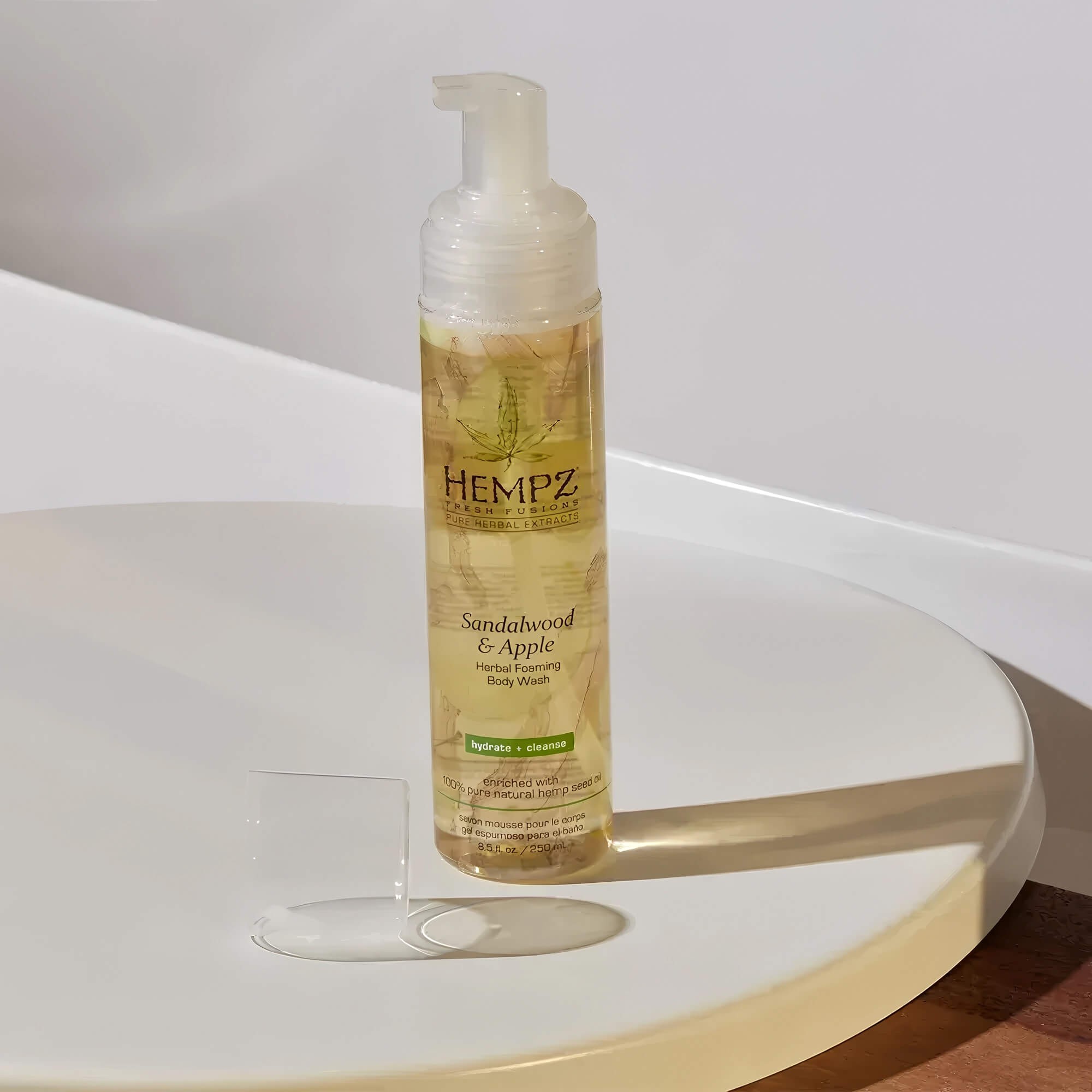 Гель-піна для душу сандал та яблуко Hempz Fresh Fusions Sandalwood & Apple Herbal Foaming Body Wash