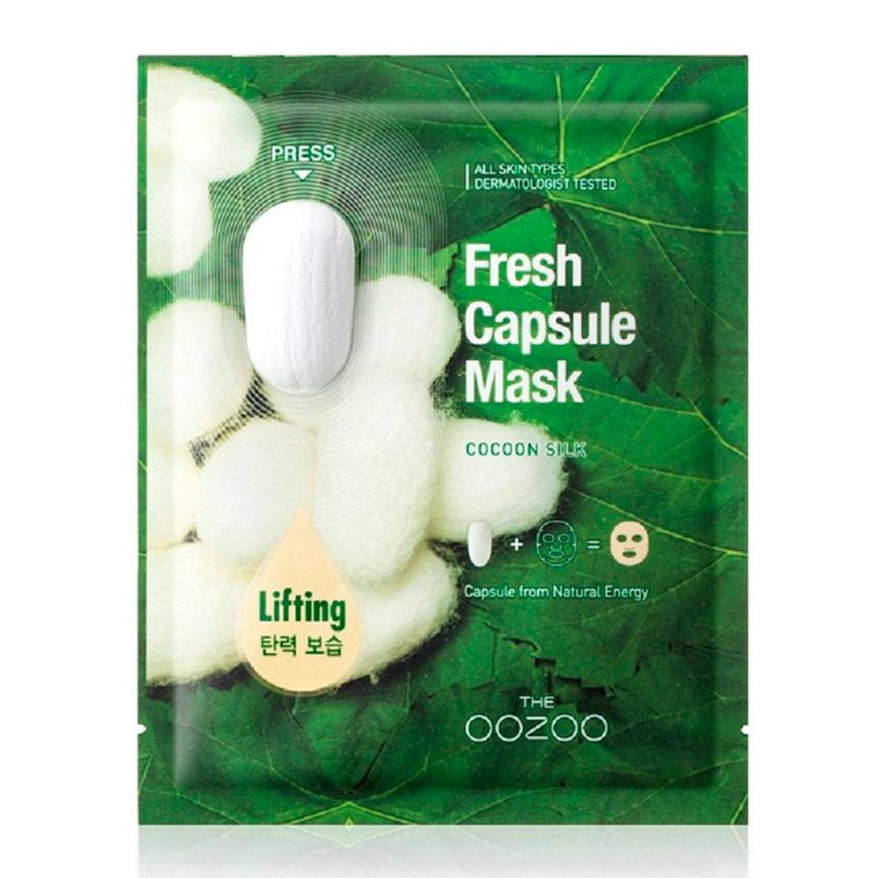 The OOZOO Fresh Capsule Mask Cocoon Silk - Маска с экстрактом шелка для лифтинга и увлажнения