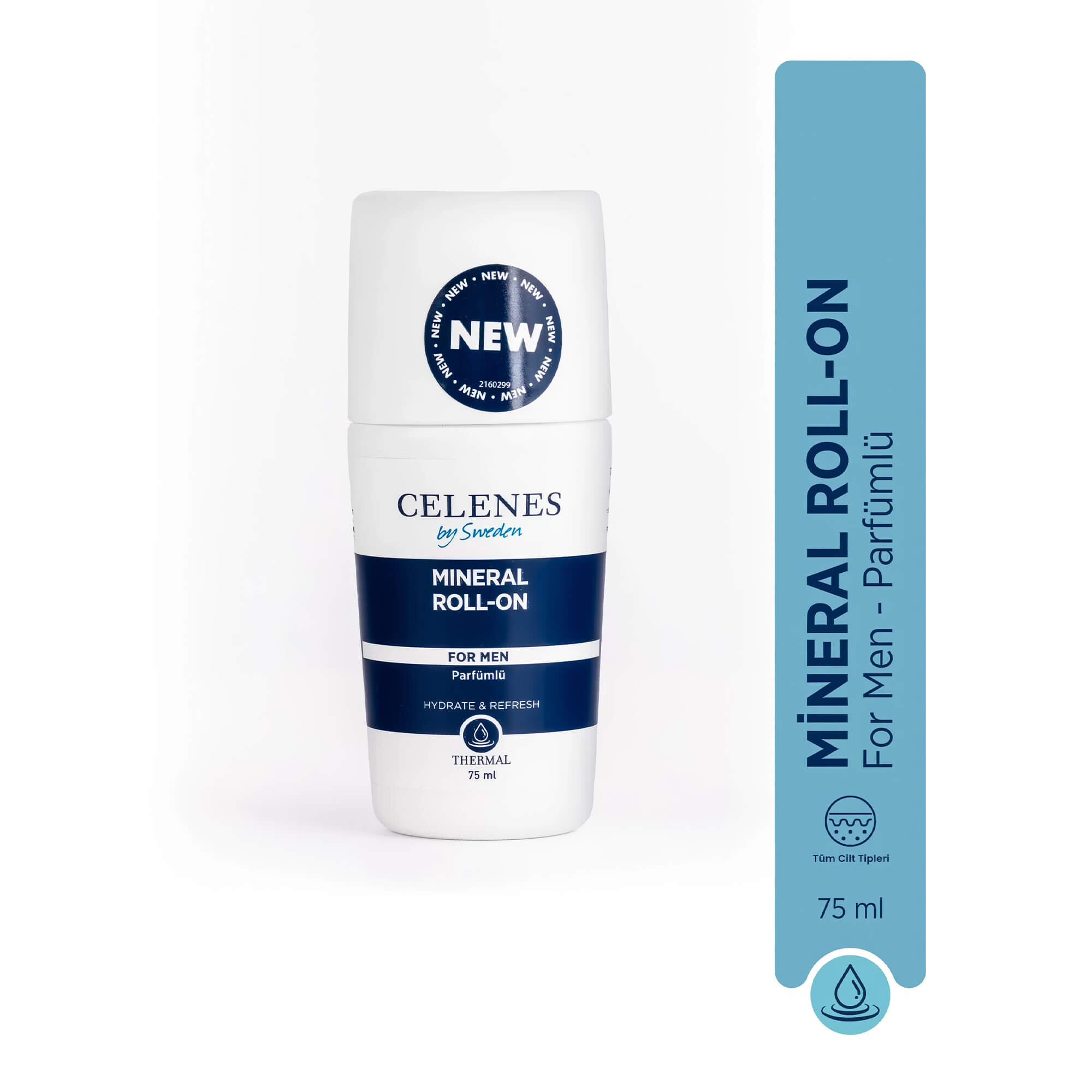 Термальный роликовый дезодорант для мужчин Celenes Thermal Roll - On For Men