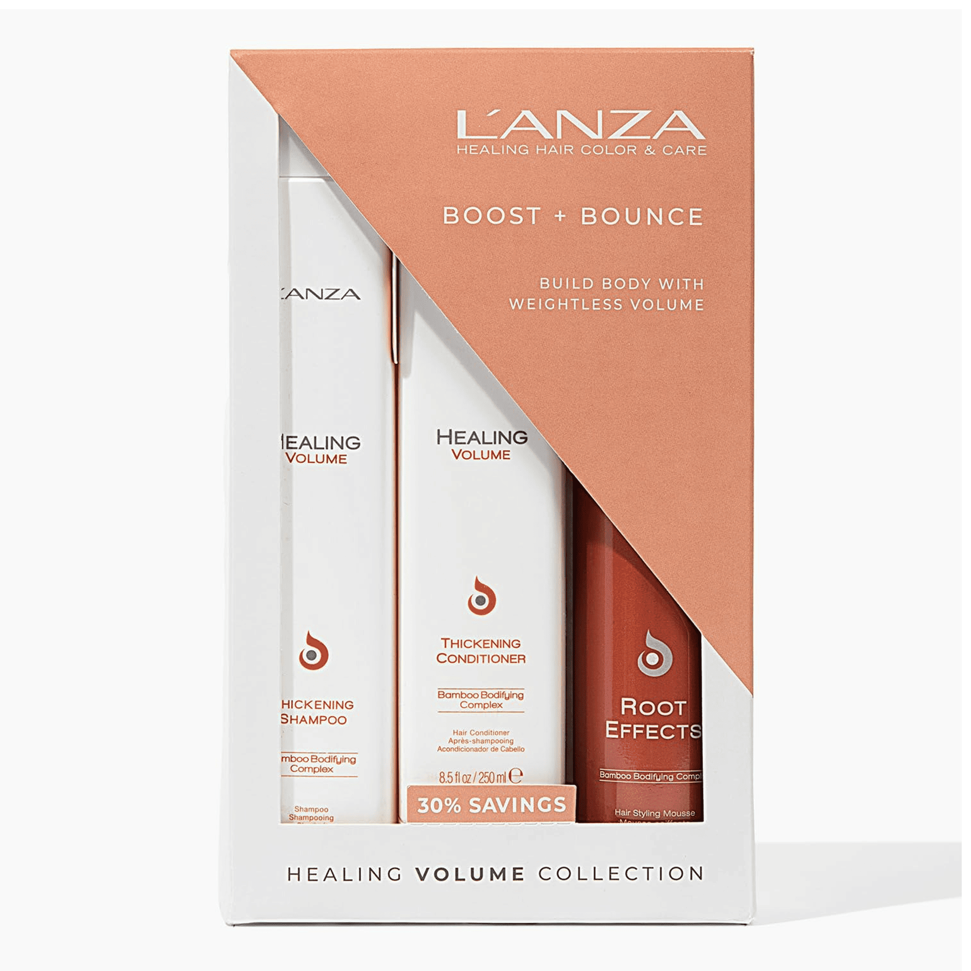 Подарочный набор L’anza Healing Volume Holiday Trio Box 