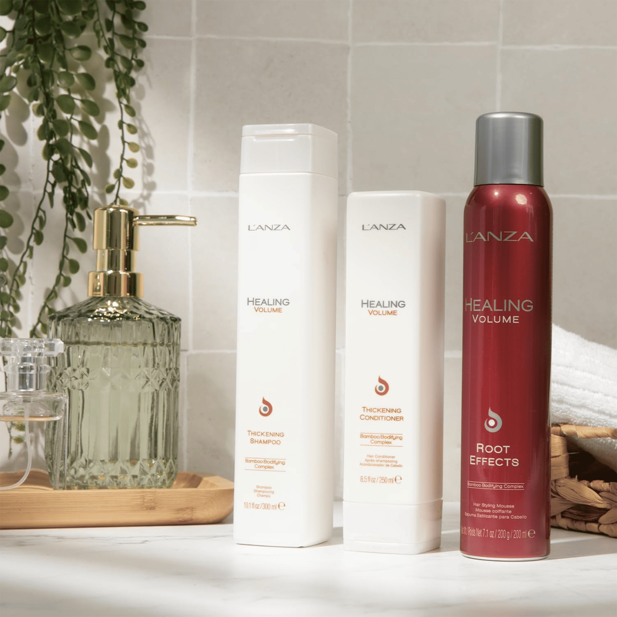 Подарочный набор L’anza Healing Volume Holiday Trio Box 