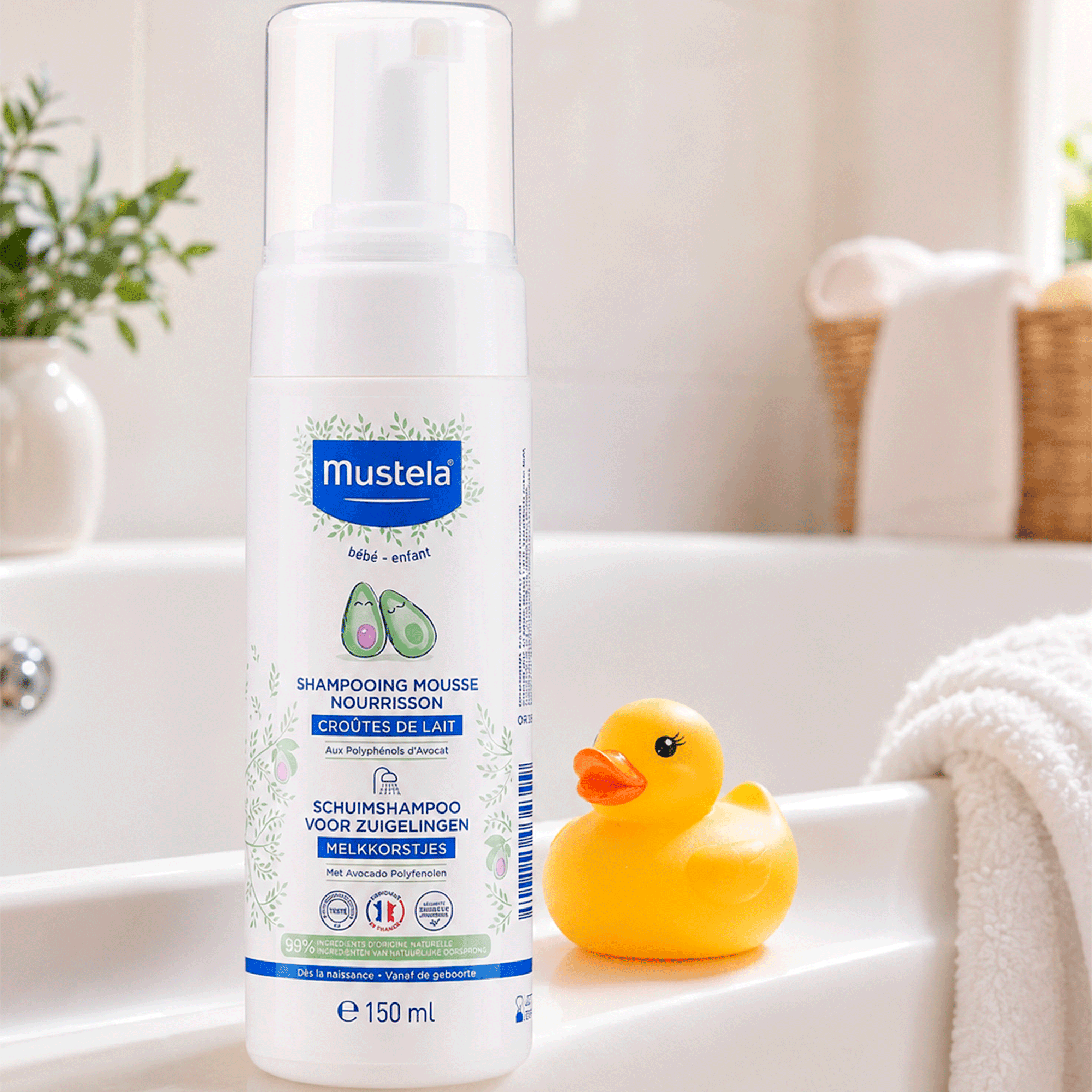 Пенка-шампунь для новорожденных Mustela Bebe Foam Shampoo