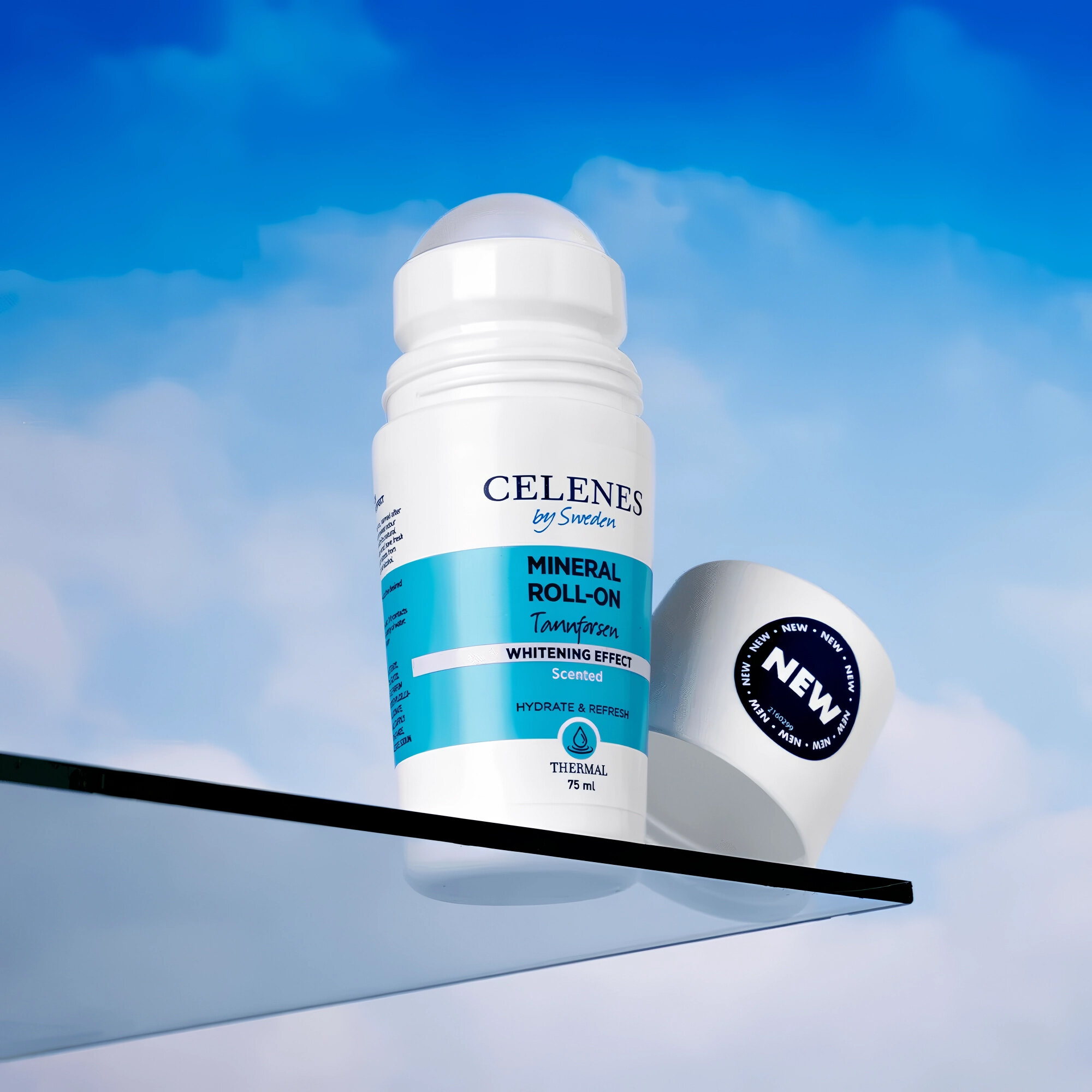 Термальный роликовый дезодорант с осветительным эффектом Celenes Thermal Roll - On Whitening Tannforsen 