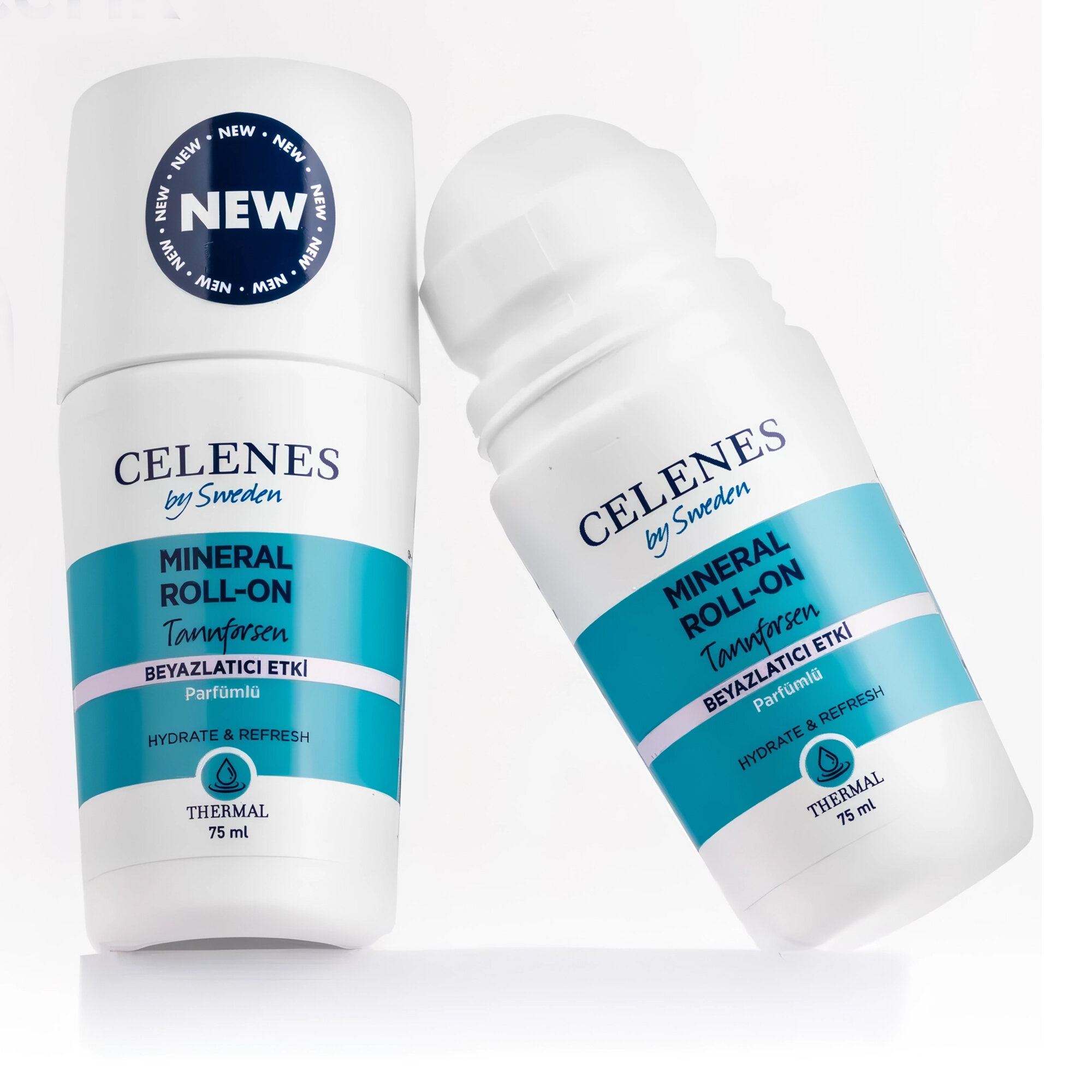 Термальный роликовый дезодорант с осветительным эффектом Celenes Thermal Roll - On Whitening Tannforsen 