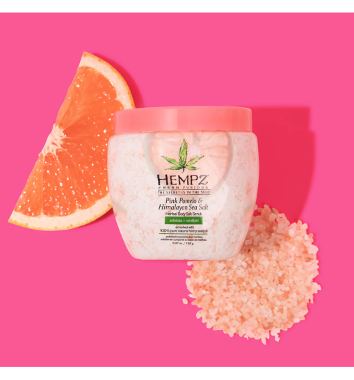 Скраб для тіла помело та гімалайська сіль Hempz Pink Pomelo And Himalayan Sea Salt Herbal Body Salt Scrub