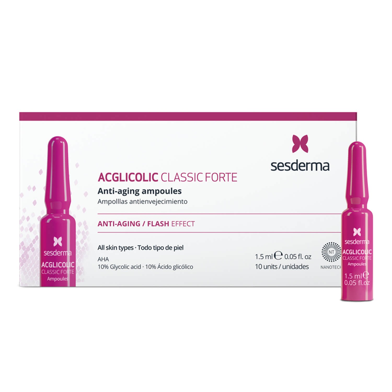 Sesderma Ампулы с гликолевой кислотой сильного действия