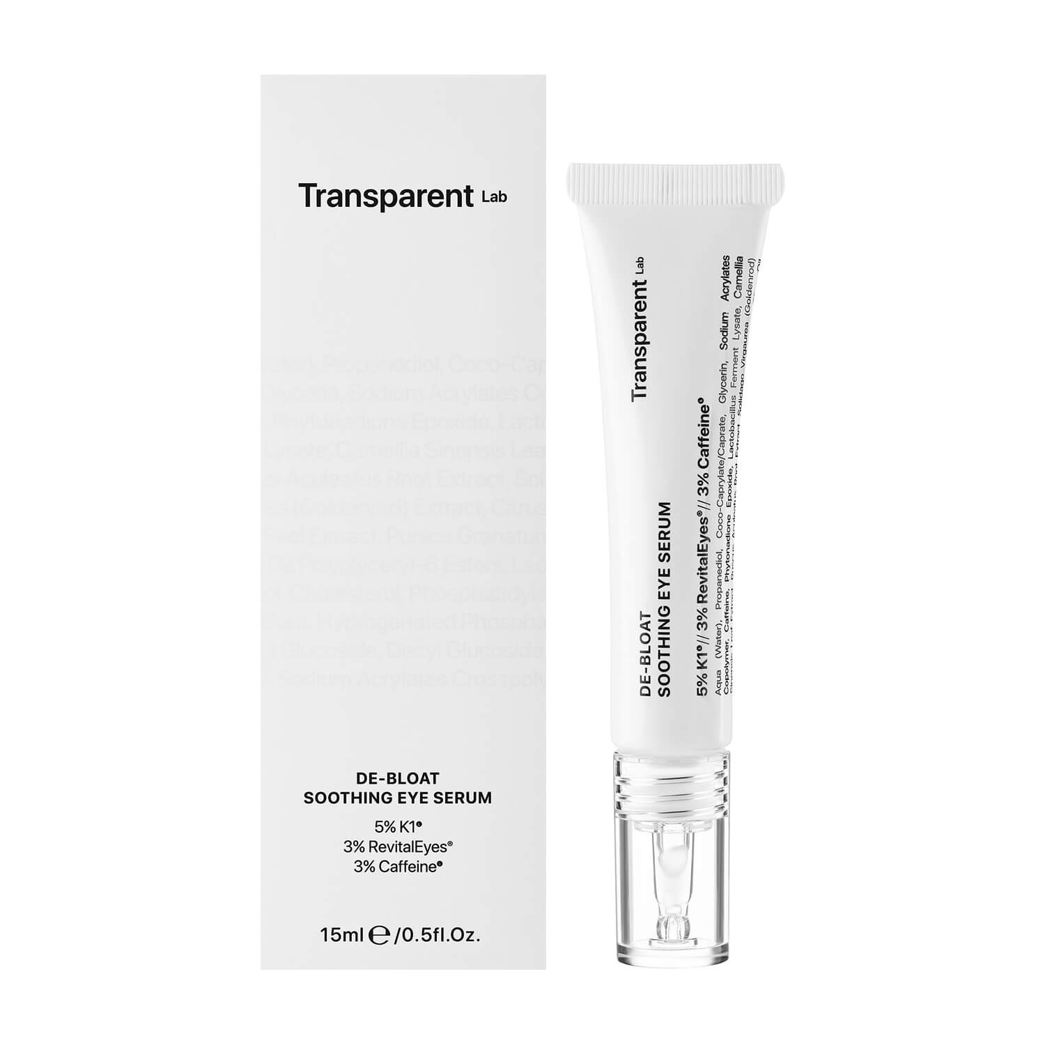 transparent lab de bloat soothing eye serum 15 ml