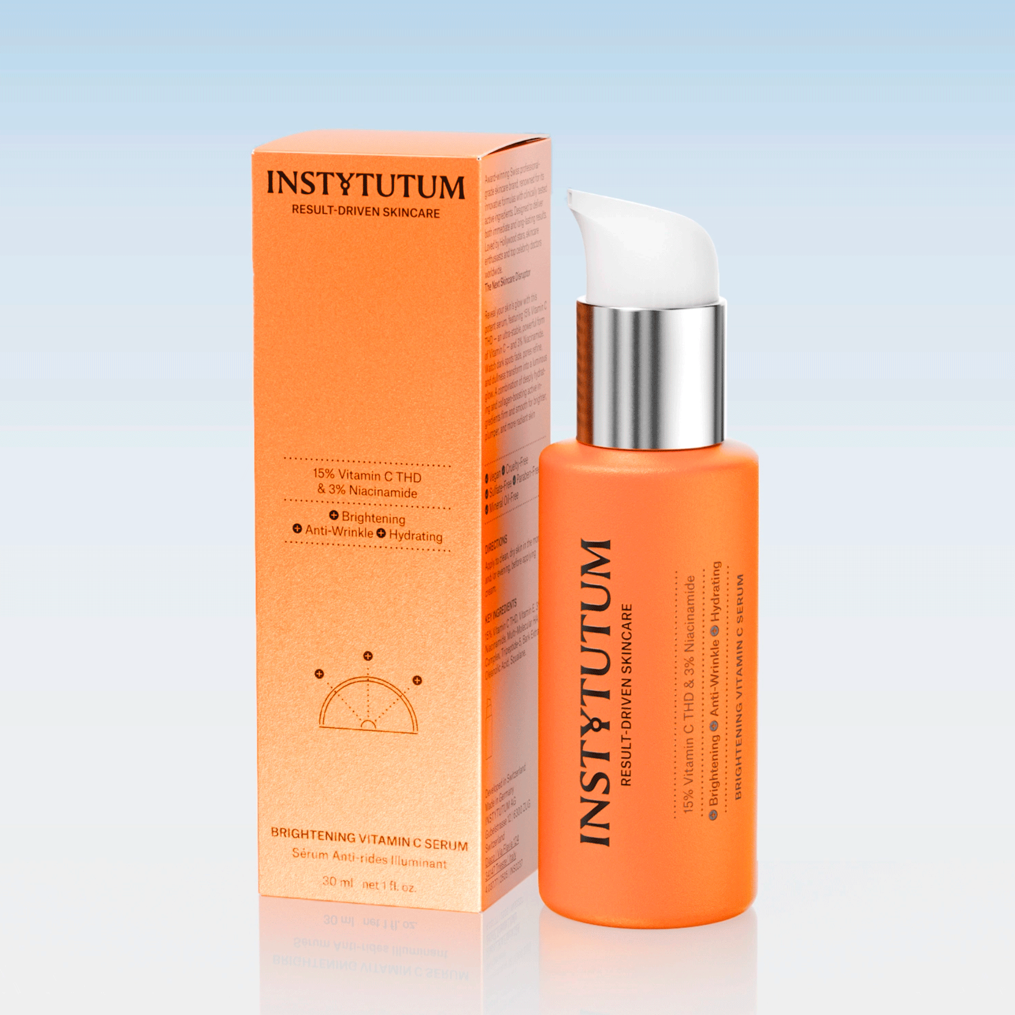 Суперконцентрированная сыворотка с витамином С 15% Instytutum Brightening Vitamin C Serum Next-Gen