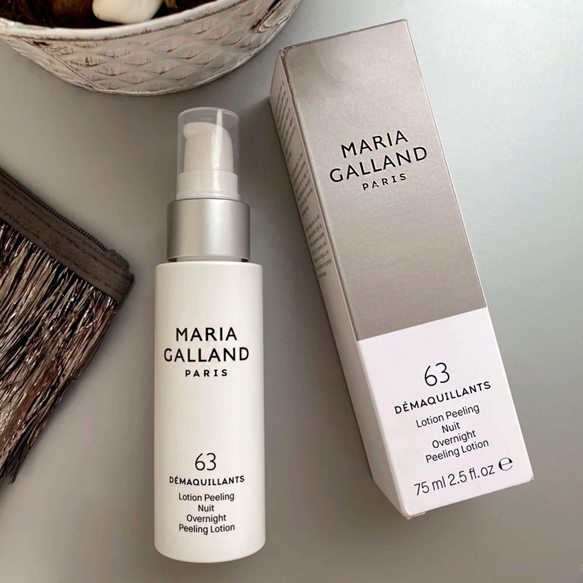 Ночной лосьон для деликатного отшелушивания кожи Maria Galland 63 Overnight Peeling Lotion