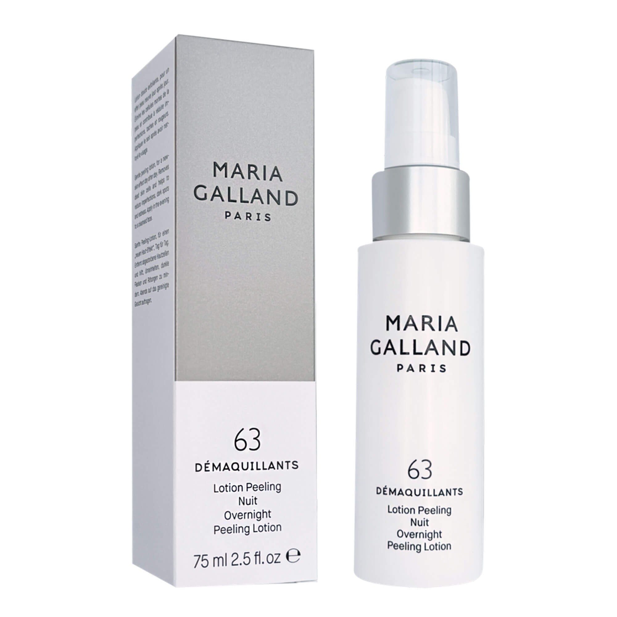 Ночной лосьон для деликатного отшелушивания кожи Maria Galland 63 Overnight Peeling Lotion