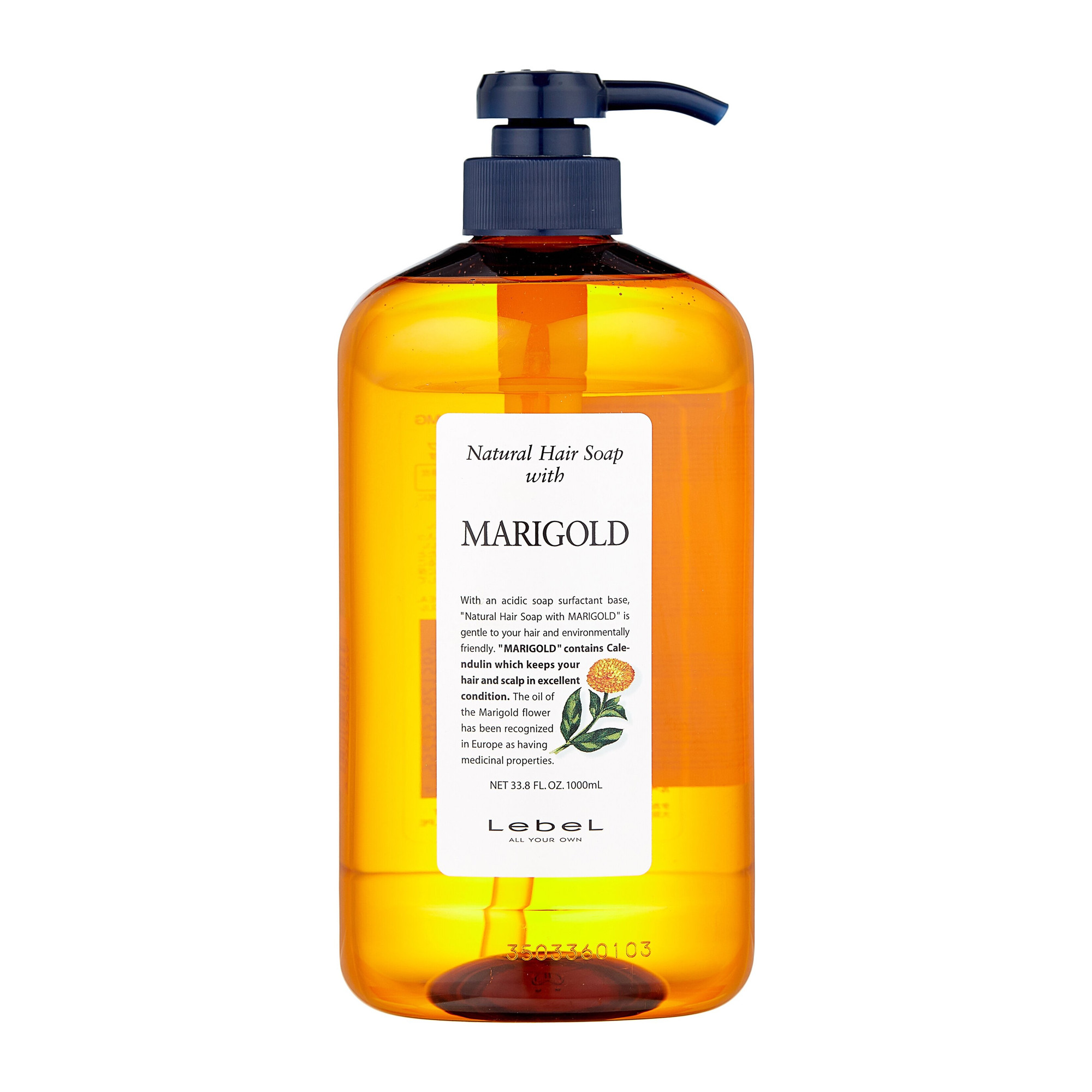 Шампунь с календулой для жирной кожи головы Lebel Natural Hair Soap Treatment Marigold