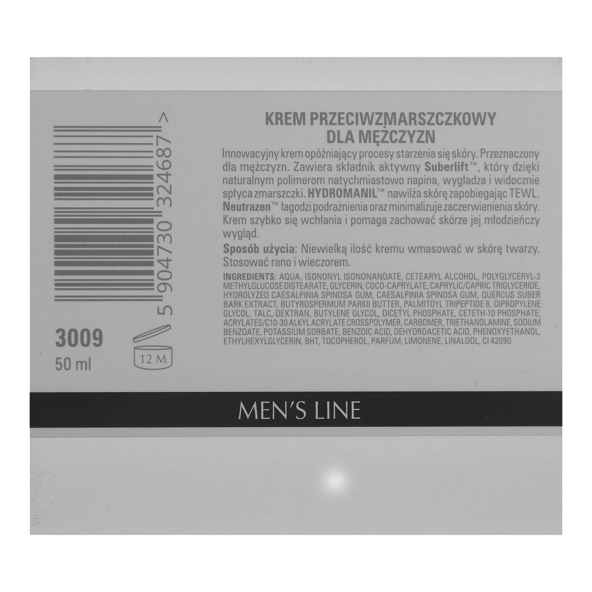 Крем против морщин для мужчин Clarena Power Anti-Age Cream