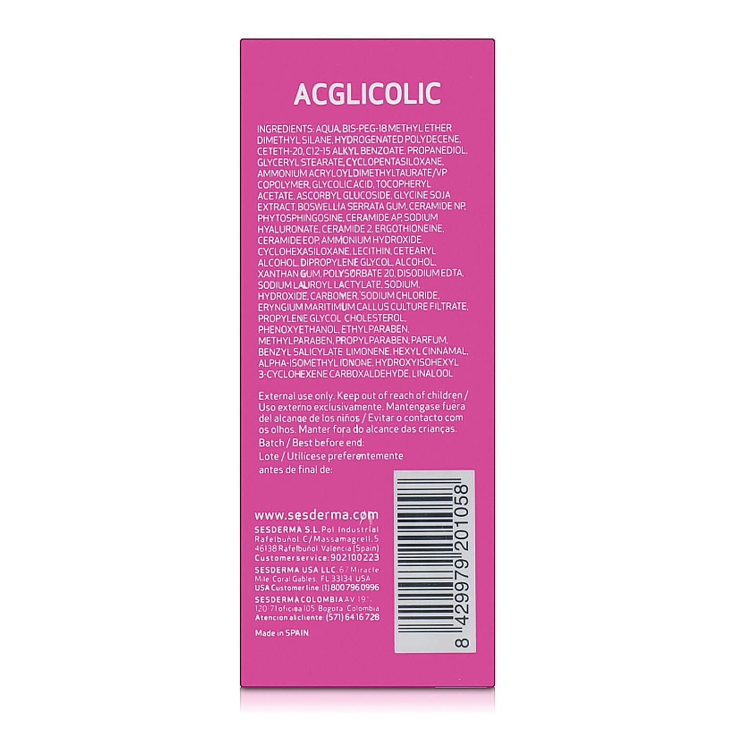 acglicolic liposomal serum sesderma
