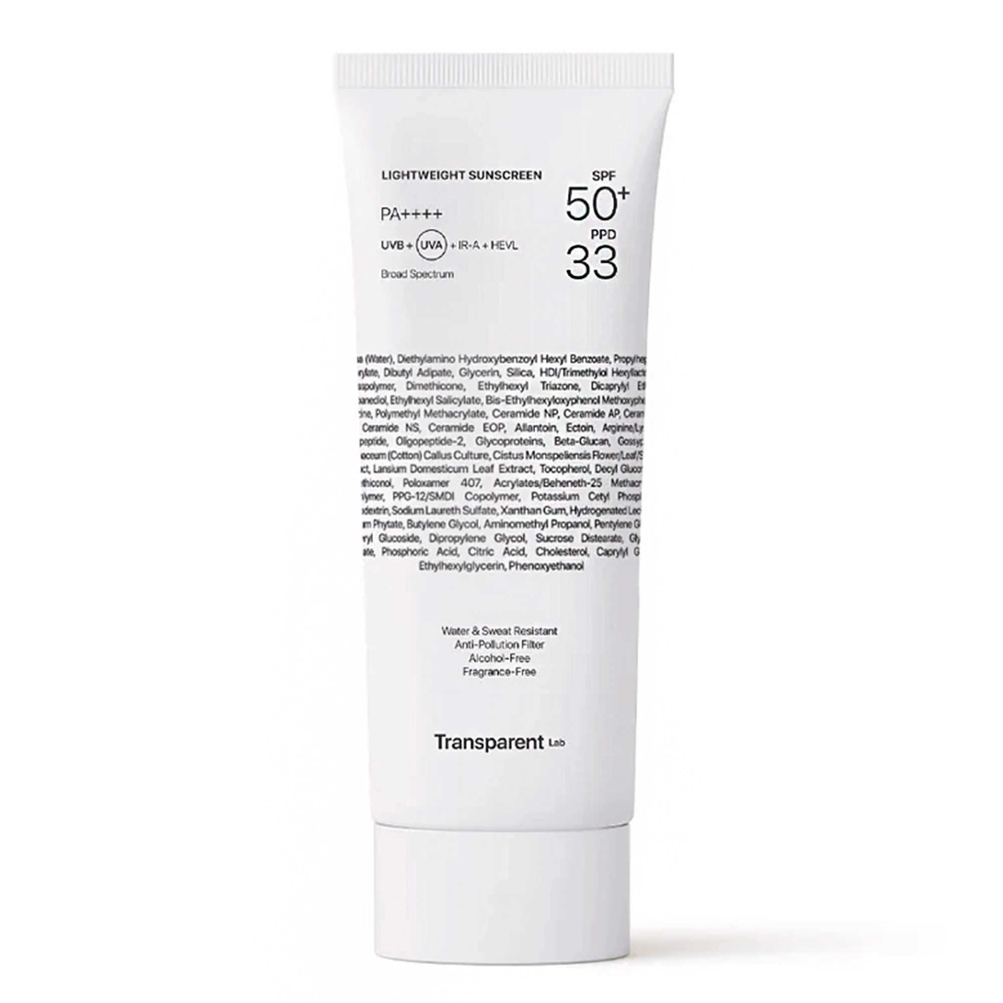 Transparent Lab Легкий сонцезахисний крем SPF50+
