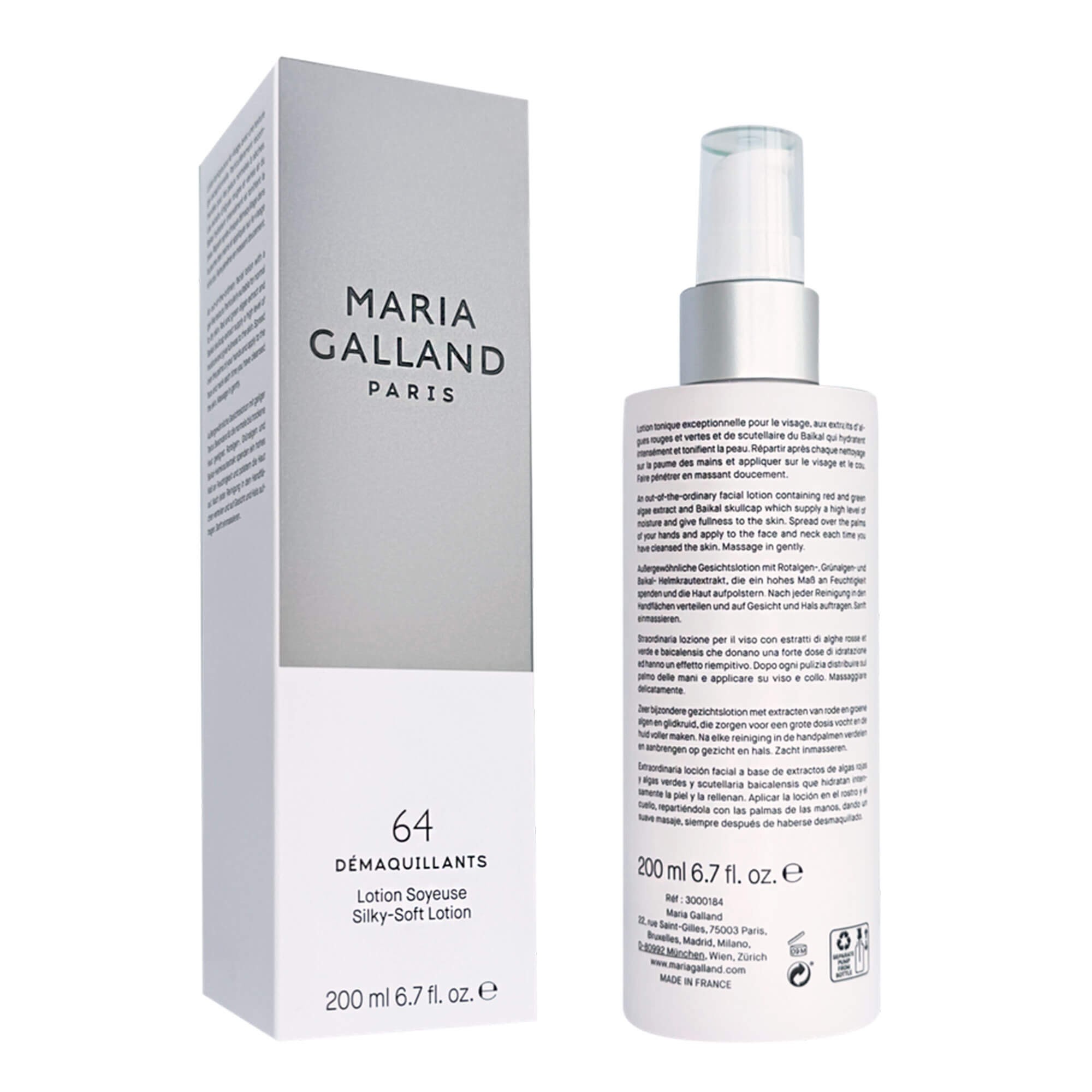 Шовковистий лосьйон для обличчя Maria Galland 64 Silky Soft Lotion